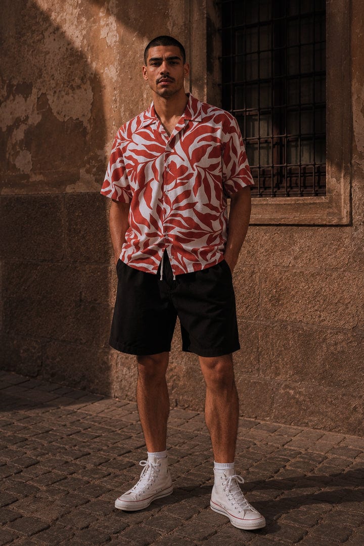 Camisa ramas terracota - imagen 1