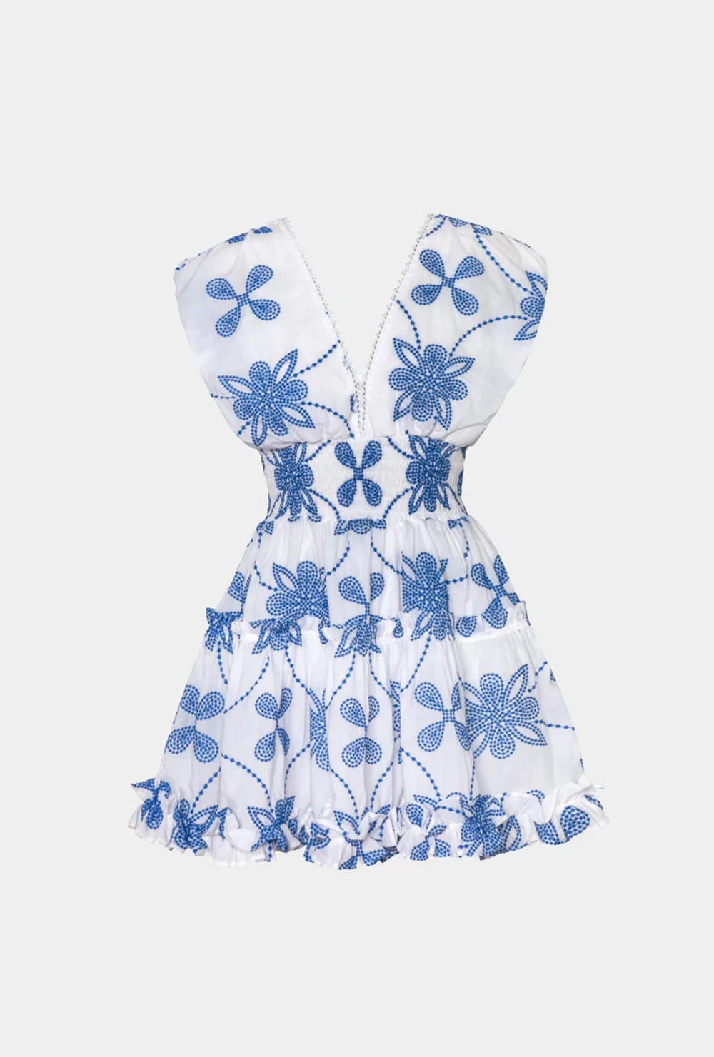 GISELLE MINI DRESS WHITE/BLUE - imagen 2