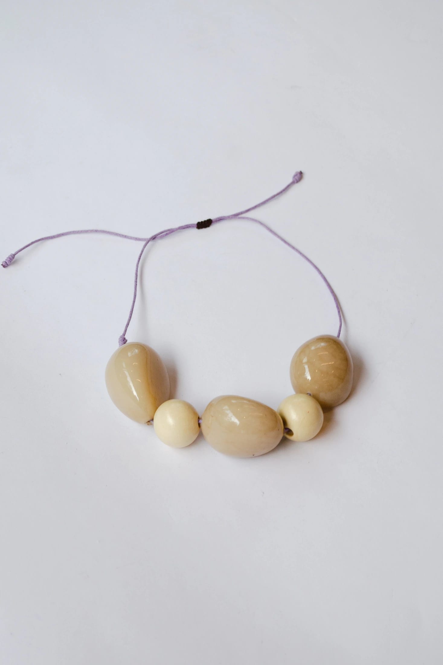 Collar Ori Maxi Semillas de Tagua y Madera | Marfil - imagen 2