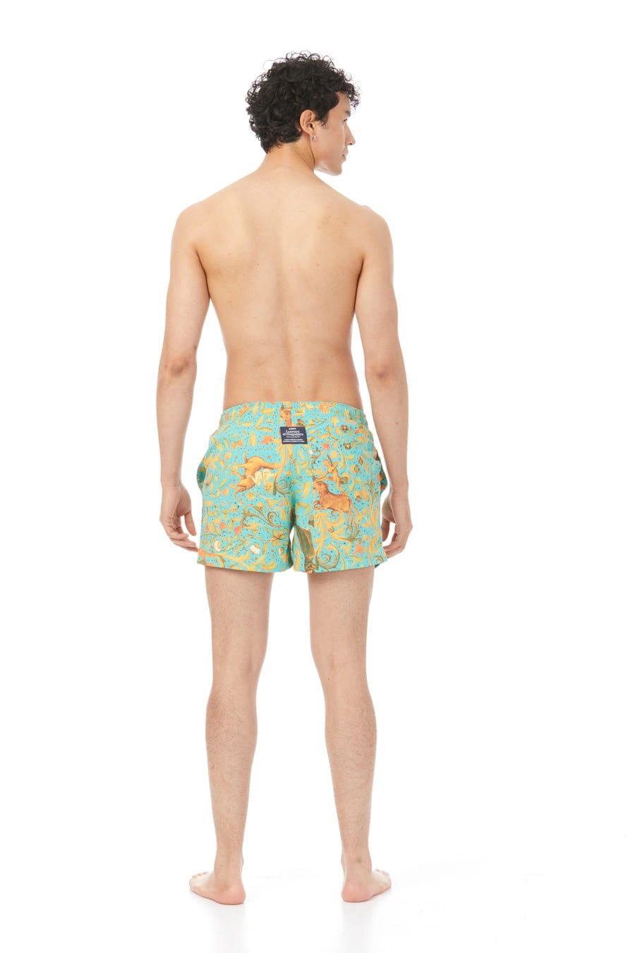 Men's lorenzo swim trunk turquoise - imagen 2