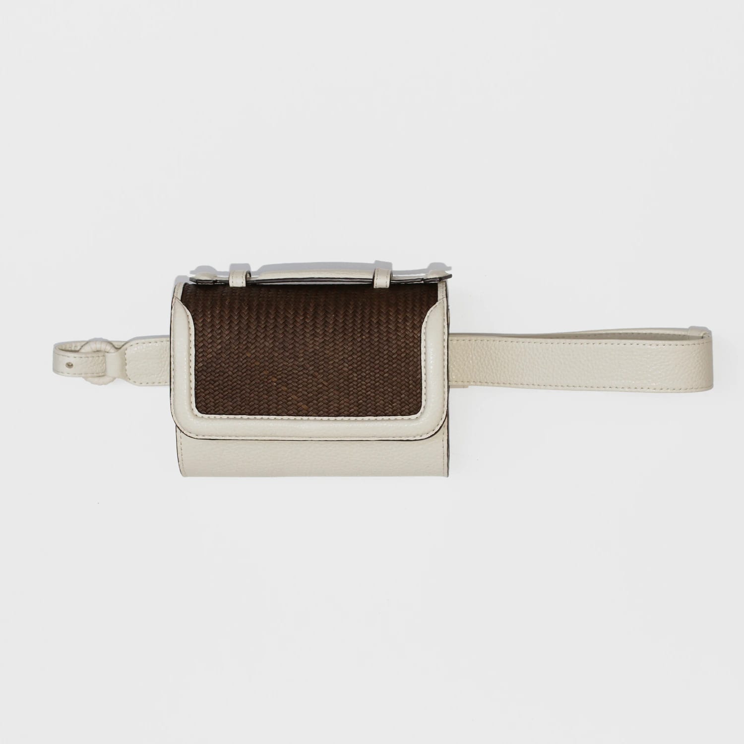 Iraca Belt bag - White & Brown - imagen 4