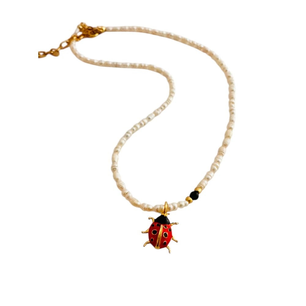 Collar Perlas Mariquita - imagen 1