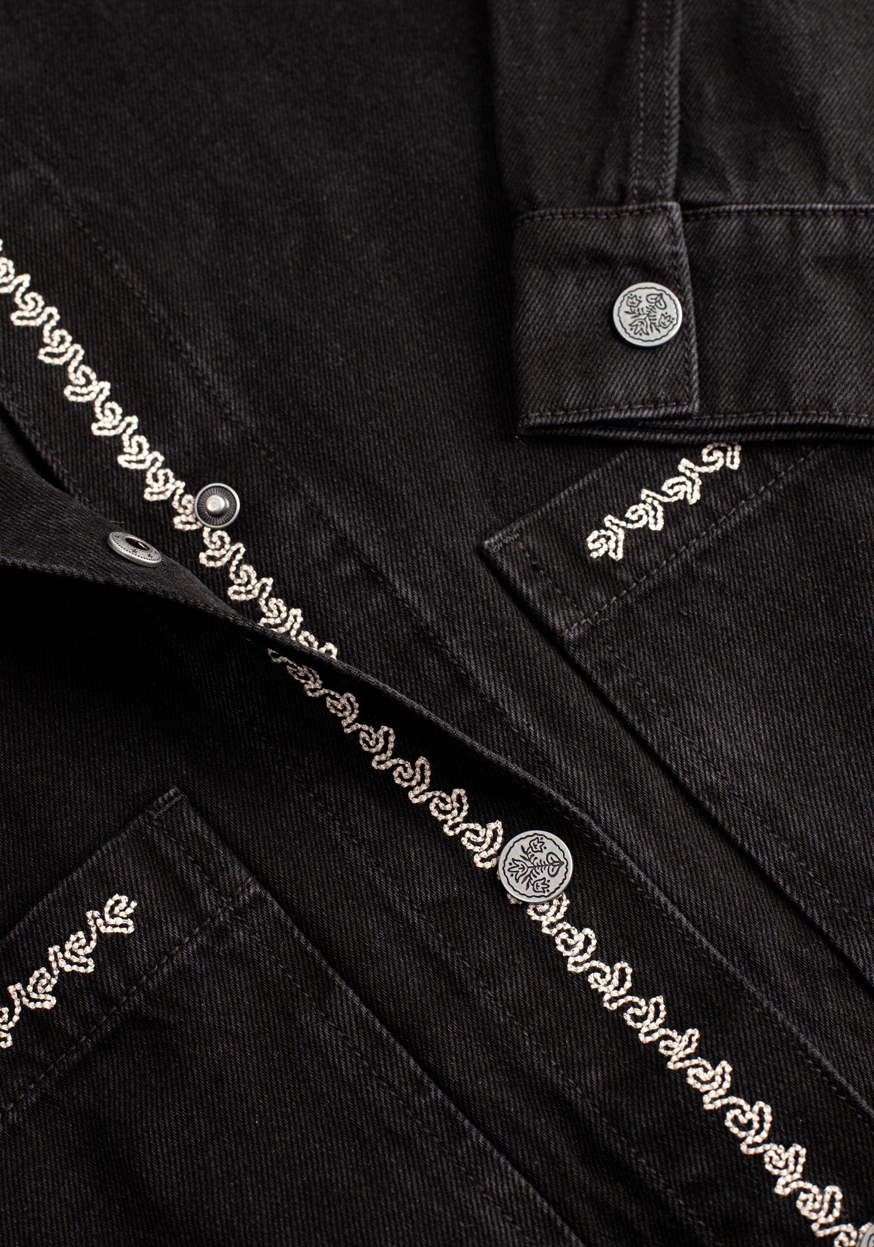 Chaqueta M Violetta Denim Bord. Negro - imagen 3
