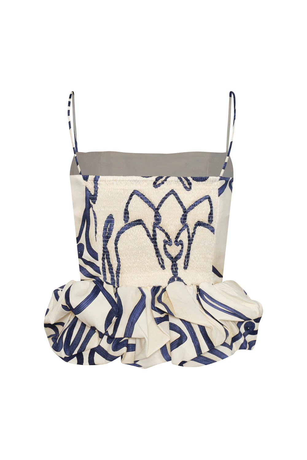 Crop top Maia ivory navy - imagen 3