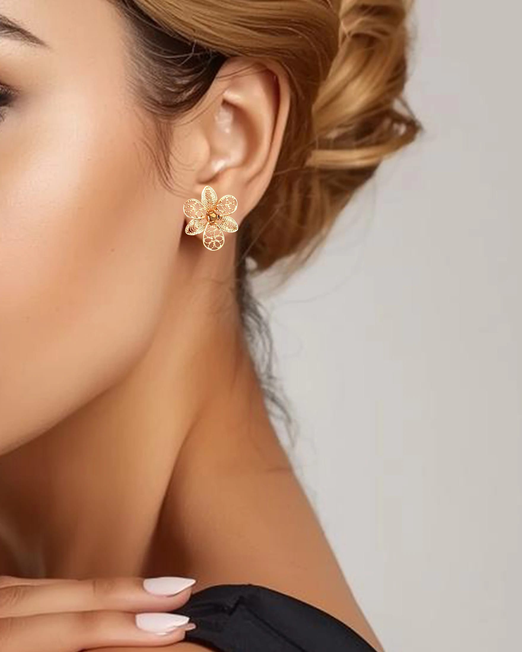 Aretes filigrana doble función Esther - imagen 4