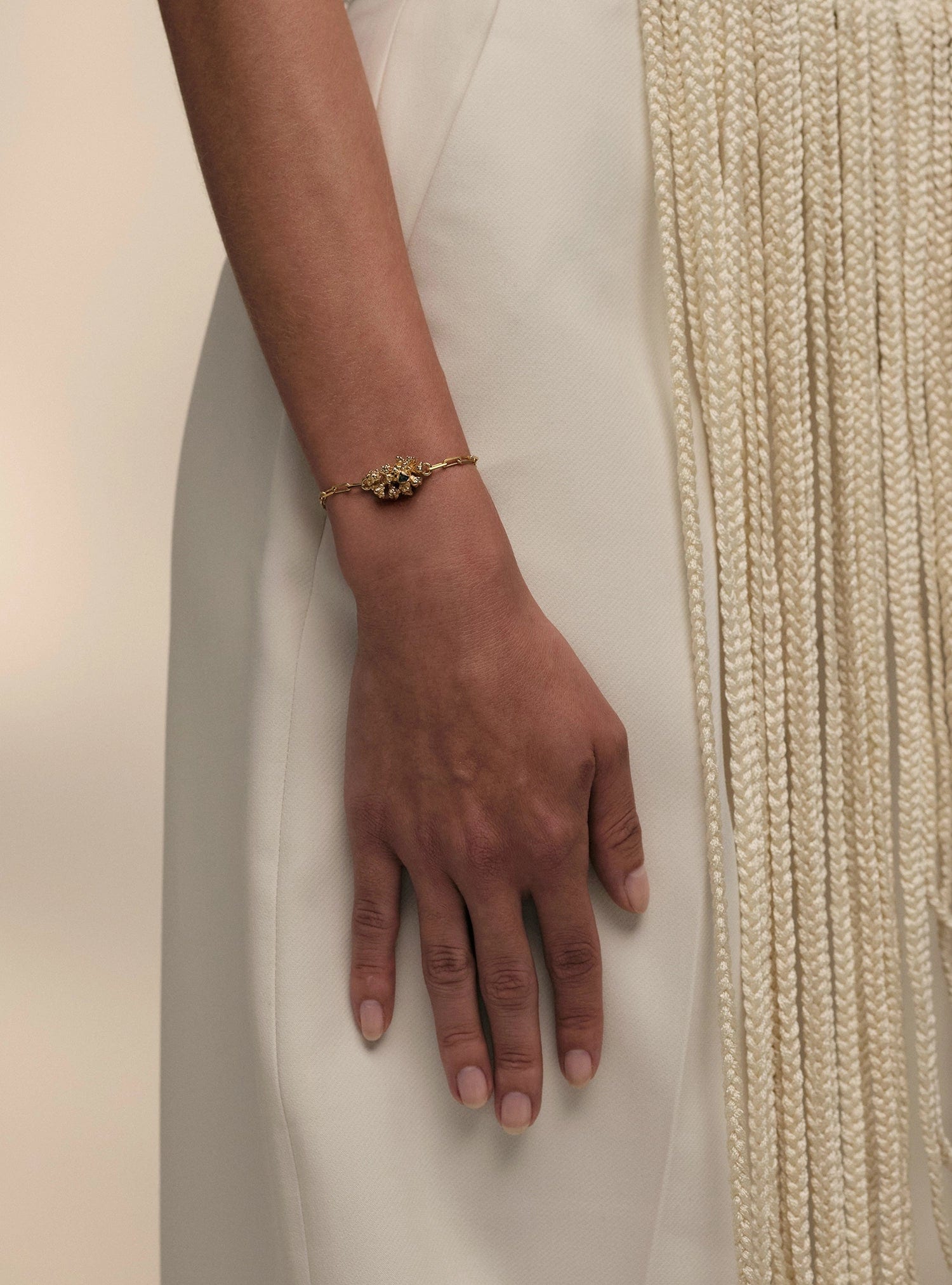 Aura Emerald Chunk Bracelet - imagen 2