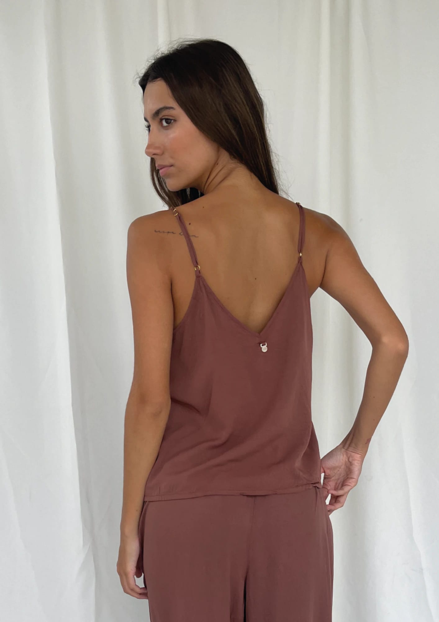 Earth Brown Pijama Top - imagen 2