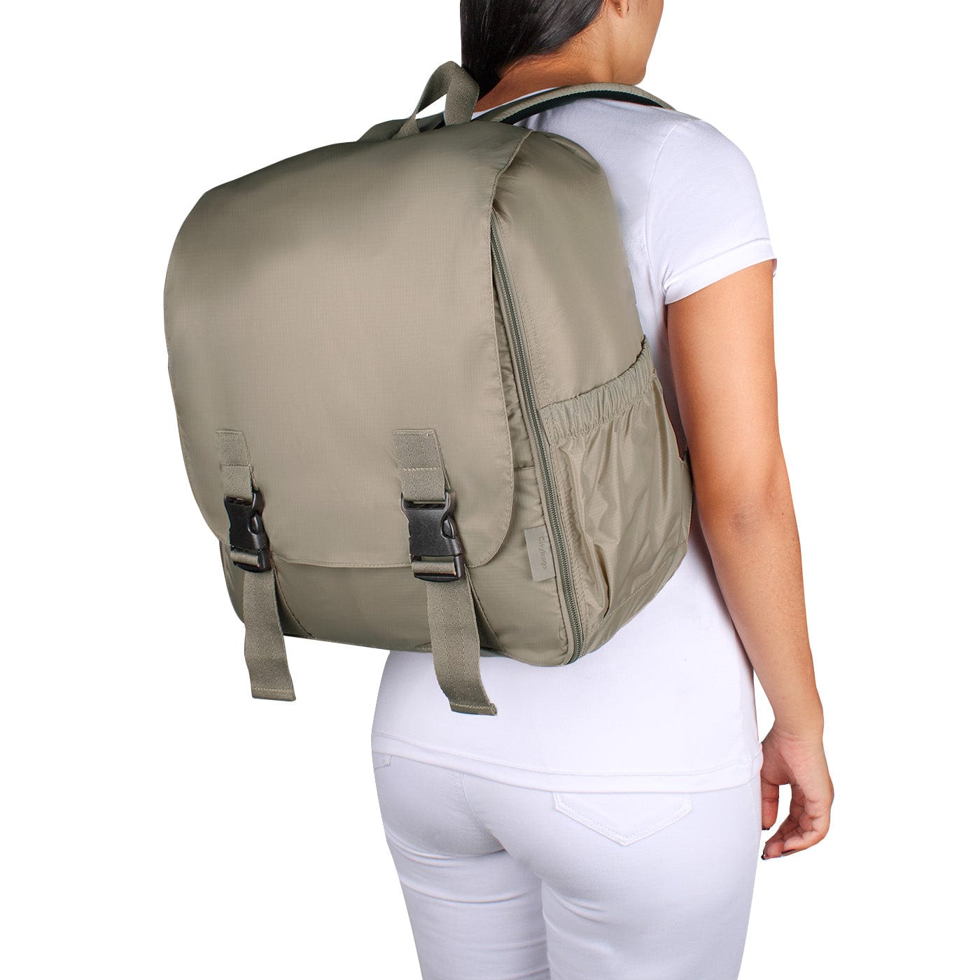 Morral Cabina Tapa Citybags Beige - imagen 6