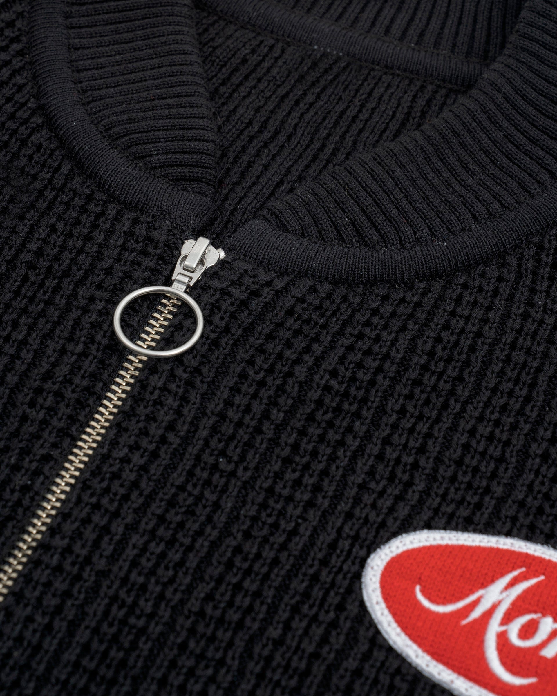 Zip Up Knit Bomber Jacket - Negro - imagen 4