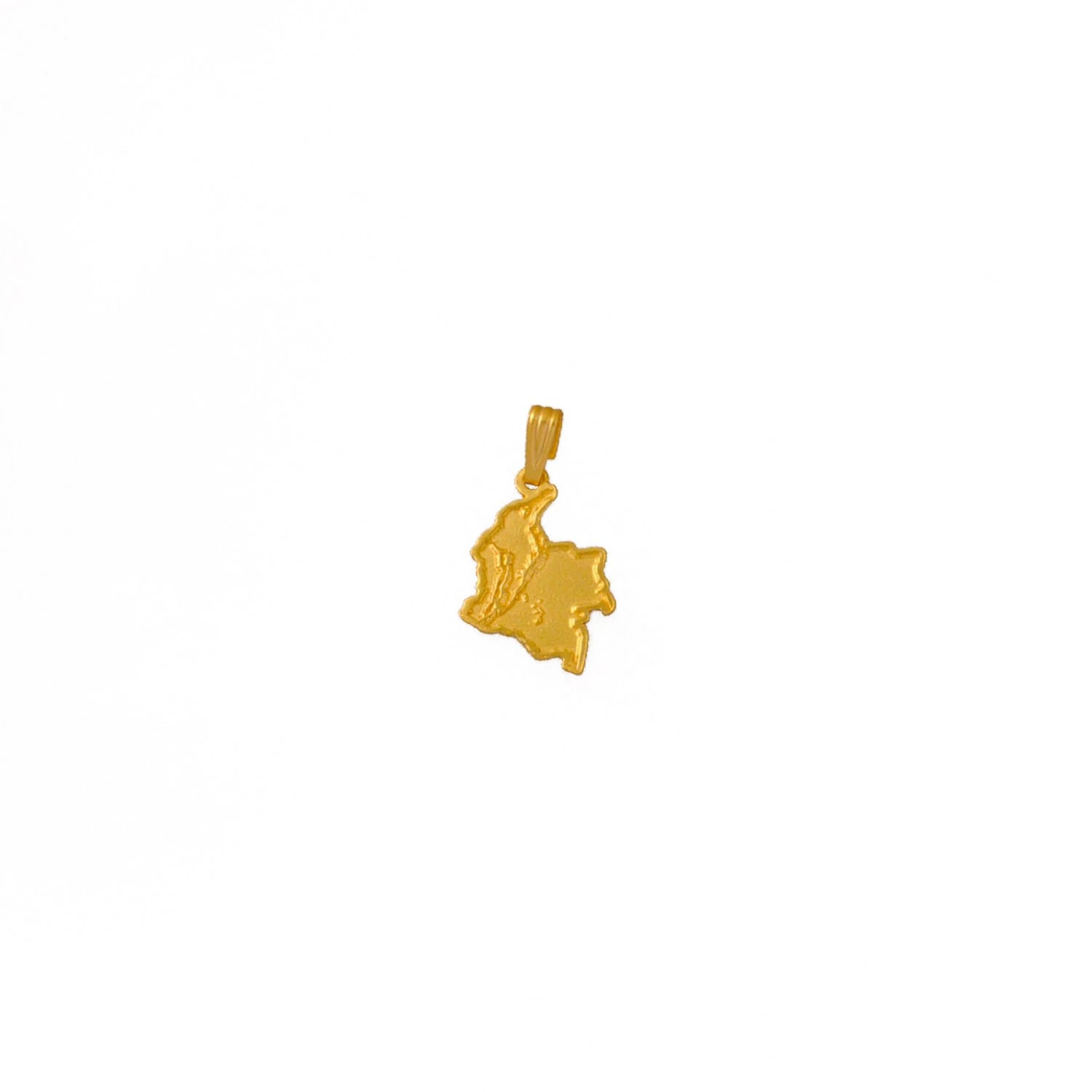 Dije mapa de Colombia con relieve - imagen 1