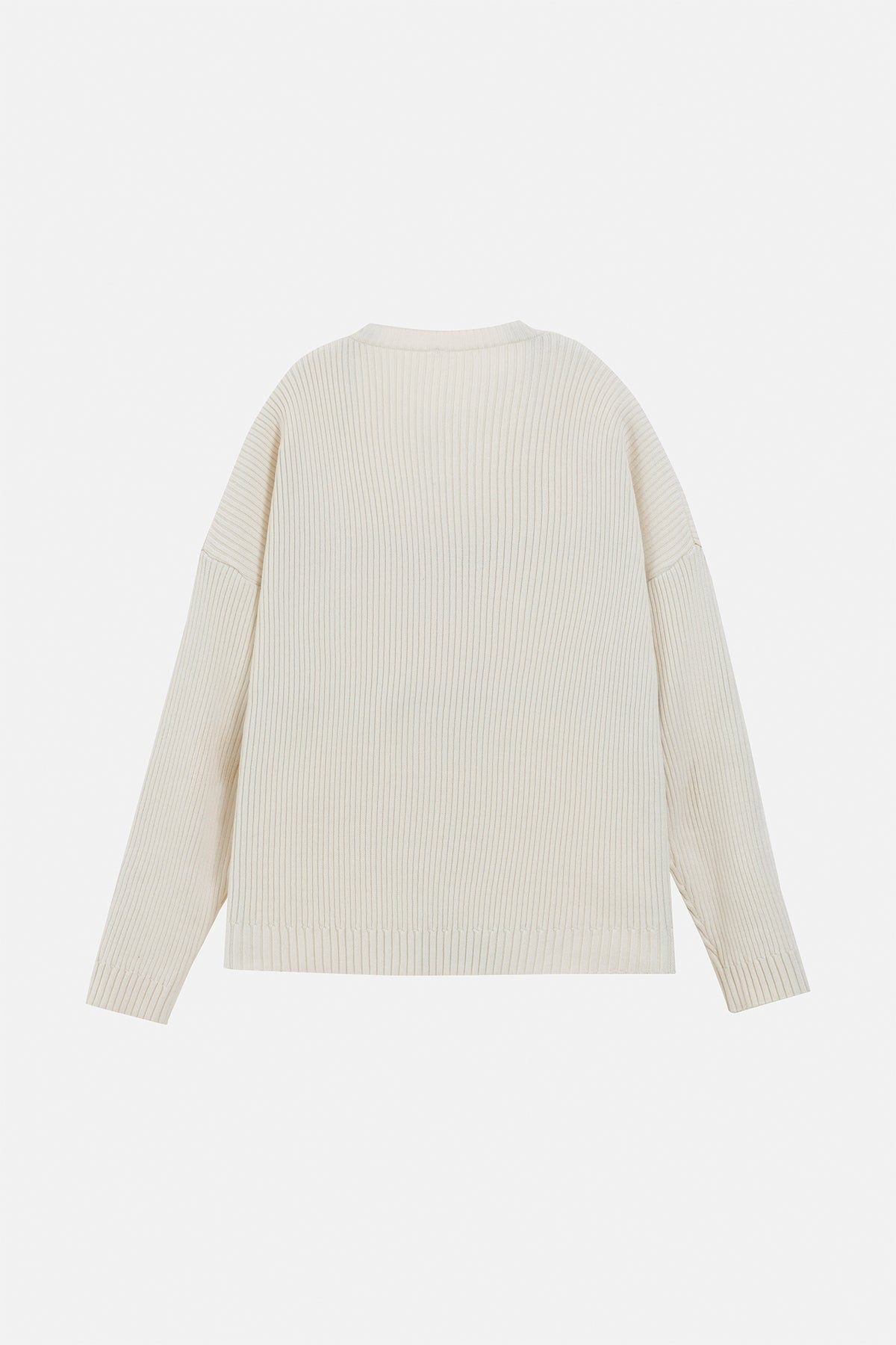 FUZZY HEART SWEATER IVORY - imagen 5