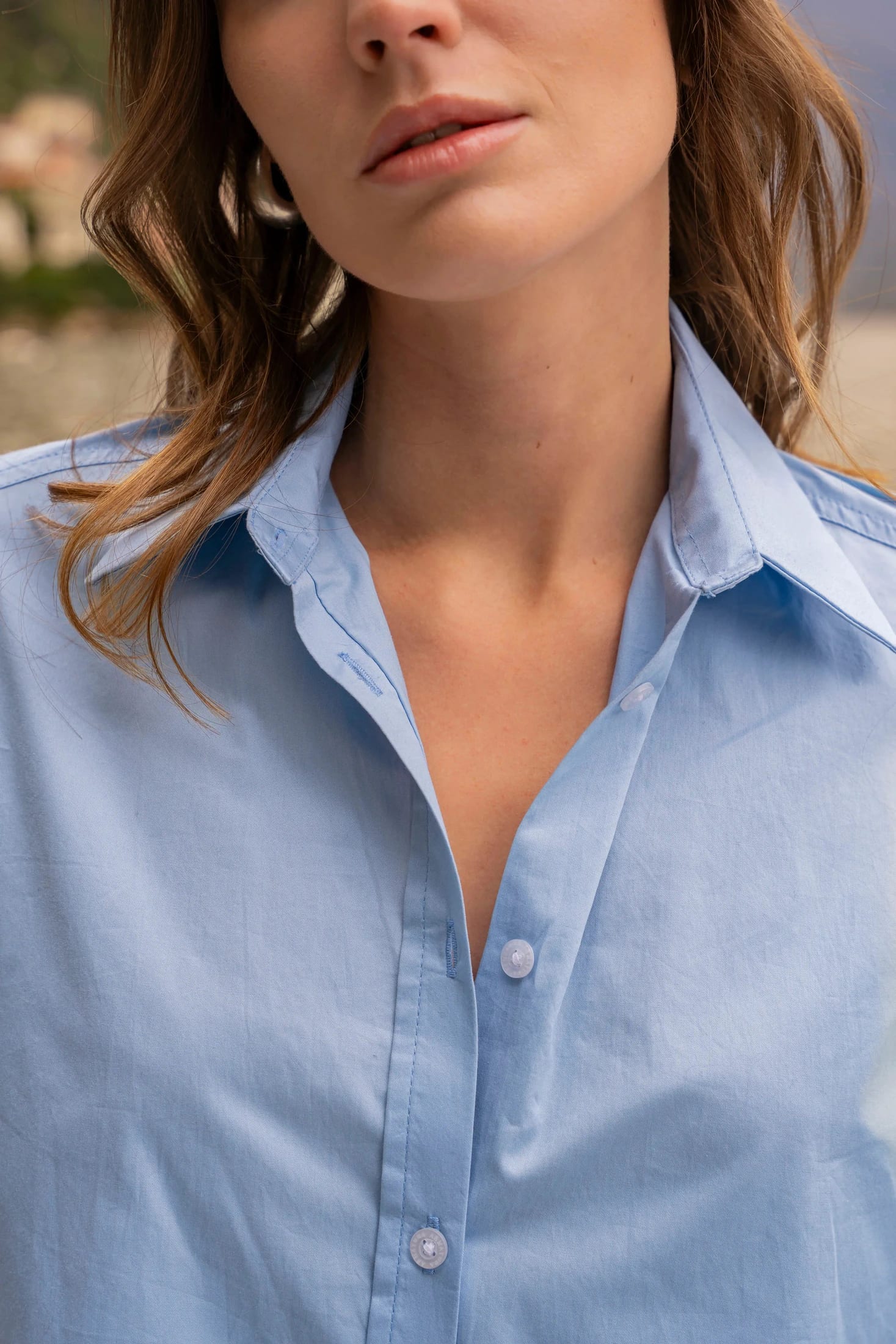 Camisa Verona Mujer Azul Clara - imagen 4