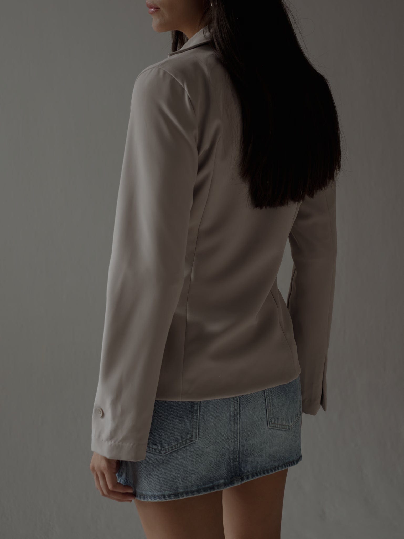 WAIST CLASSIC BLAZER - SAND - imagen 10