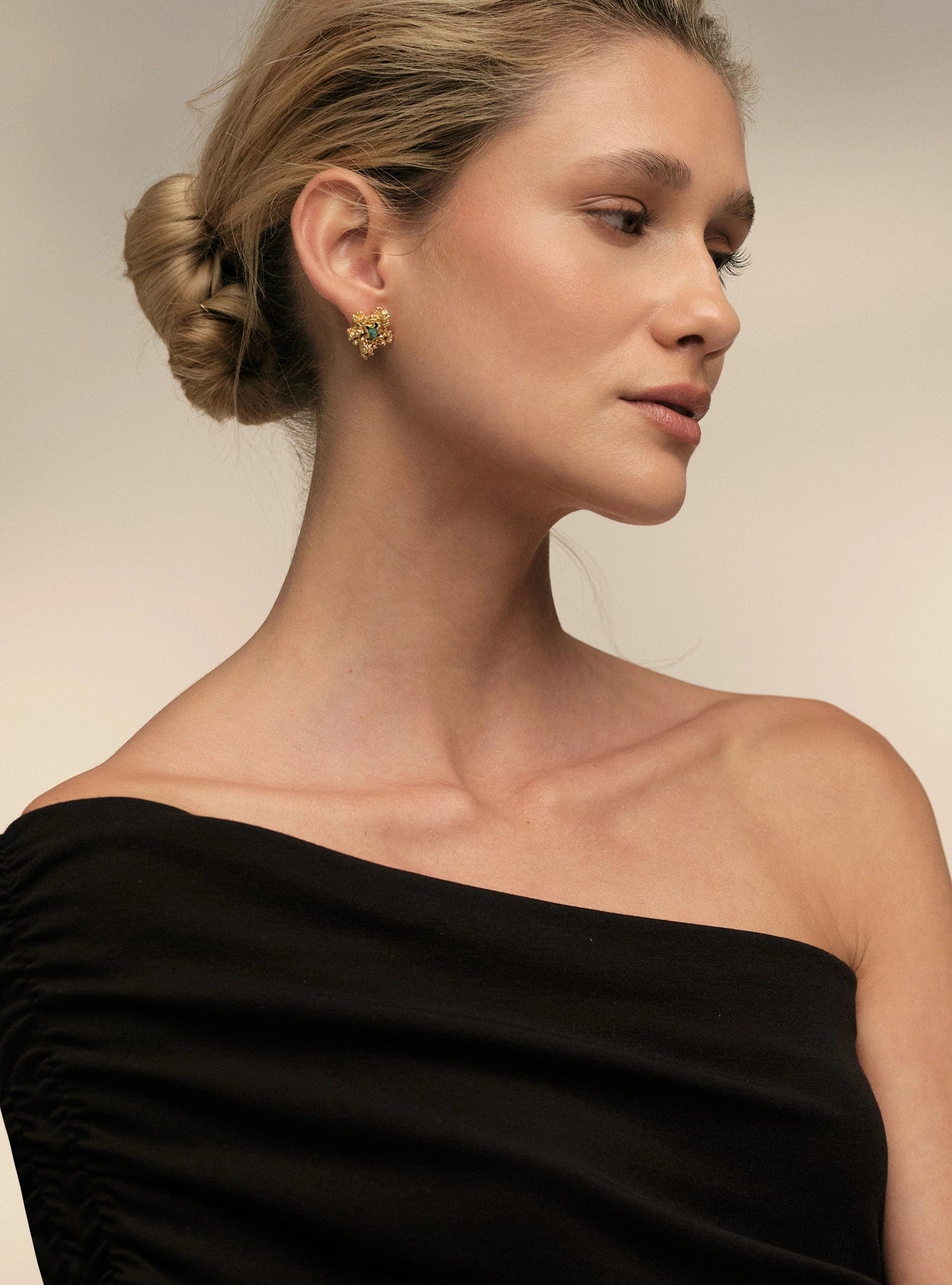 Aura Emerald Chunk studs Mid - imagen 3