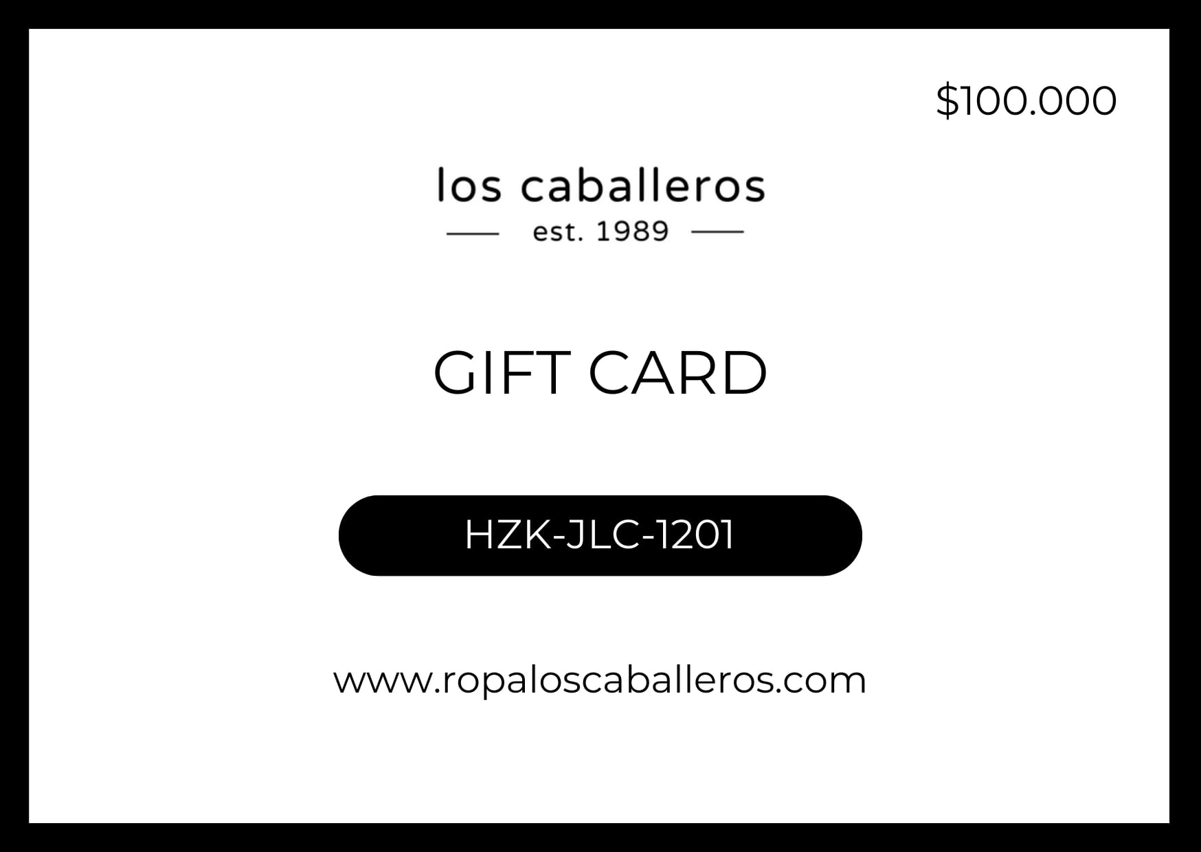 Tarjeta de regalo los caballeros - imagen 1