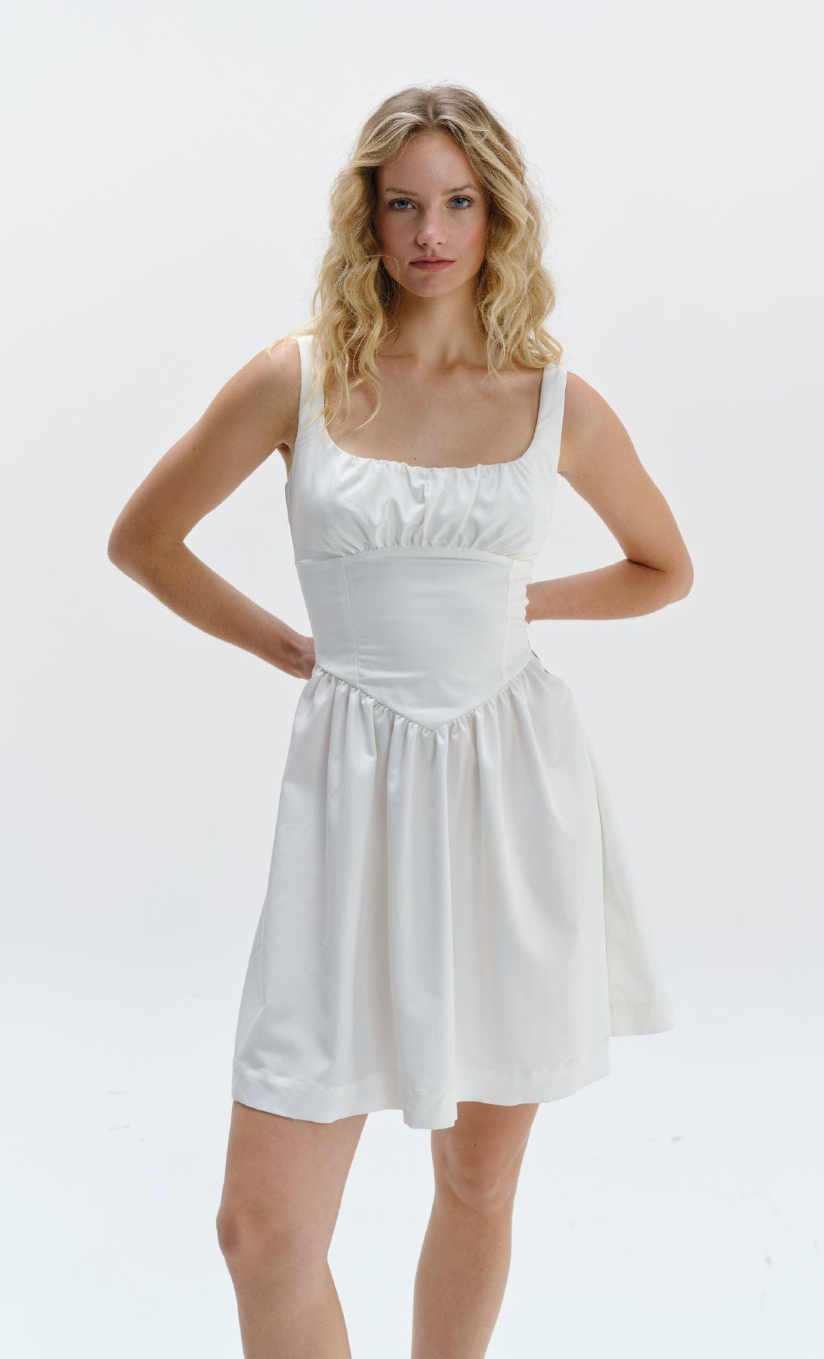 Vestido corto Canopy Ivory - imagen 3