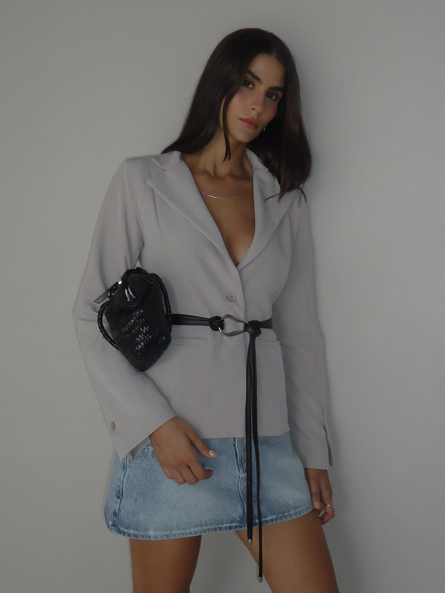 WAIST CLASSIC BLAZER - SAND - imagen 4