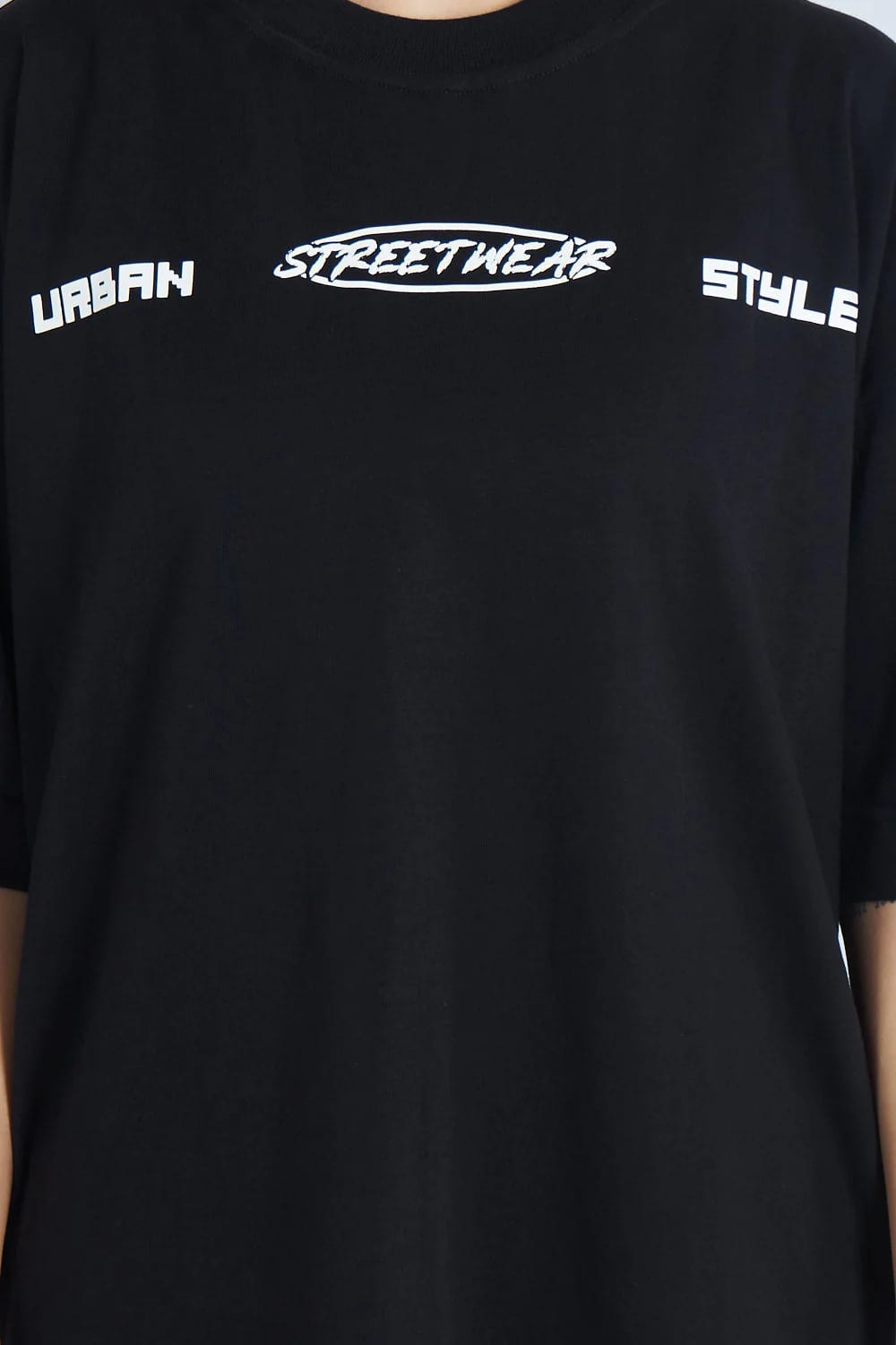 Camiseta oversize estampado Together Negro | DROP 03 | - imagen 4