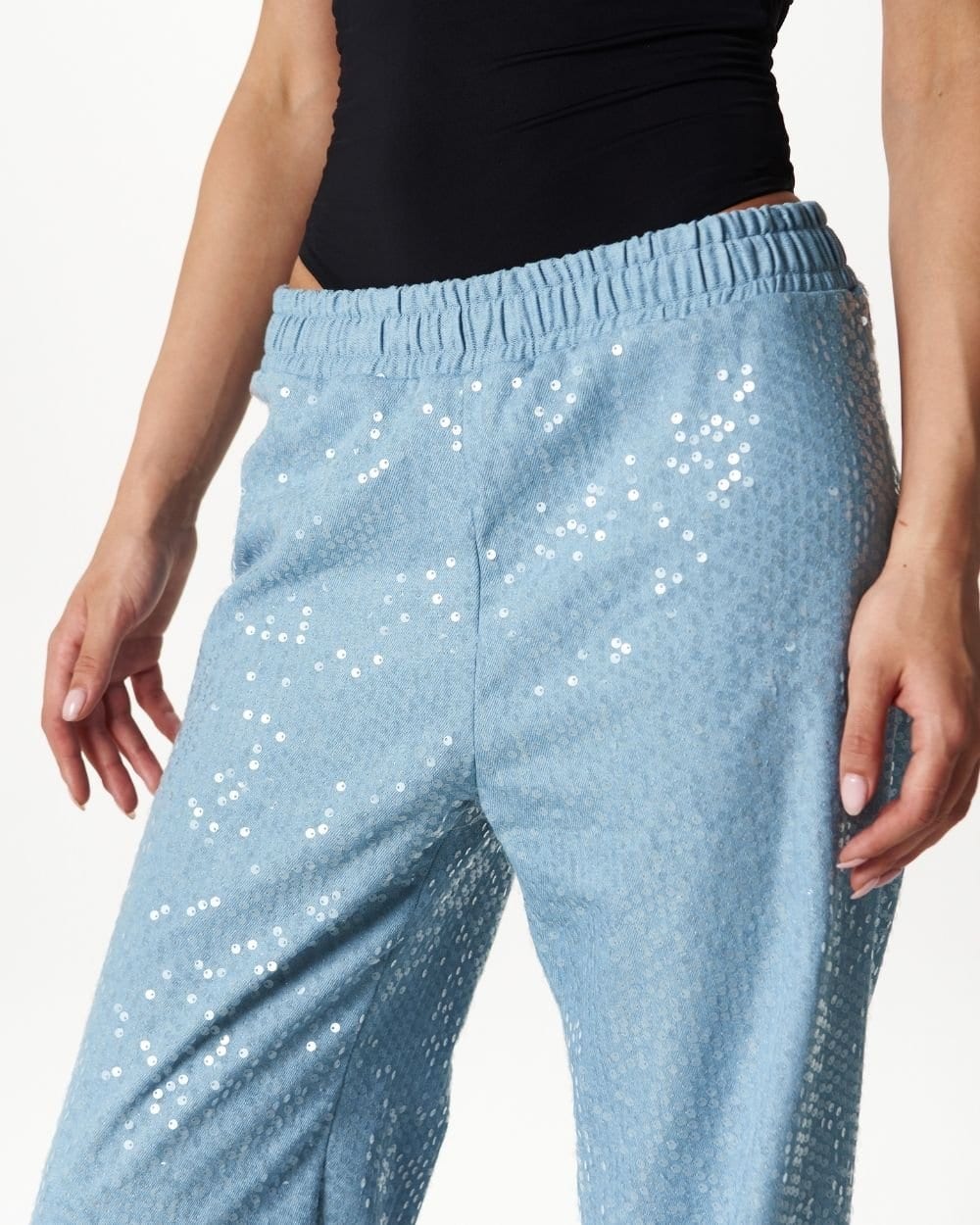 DENIM GLITTER PANTS - imagen 2
