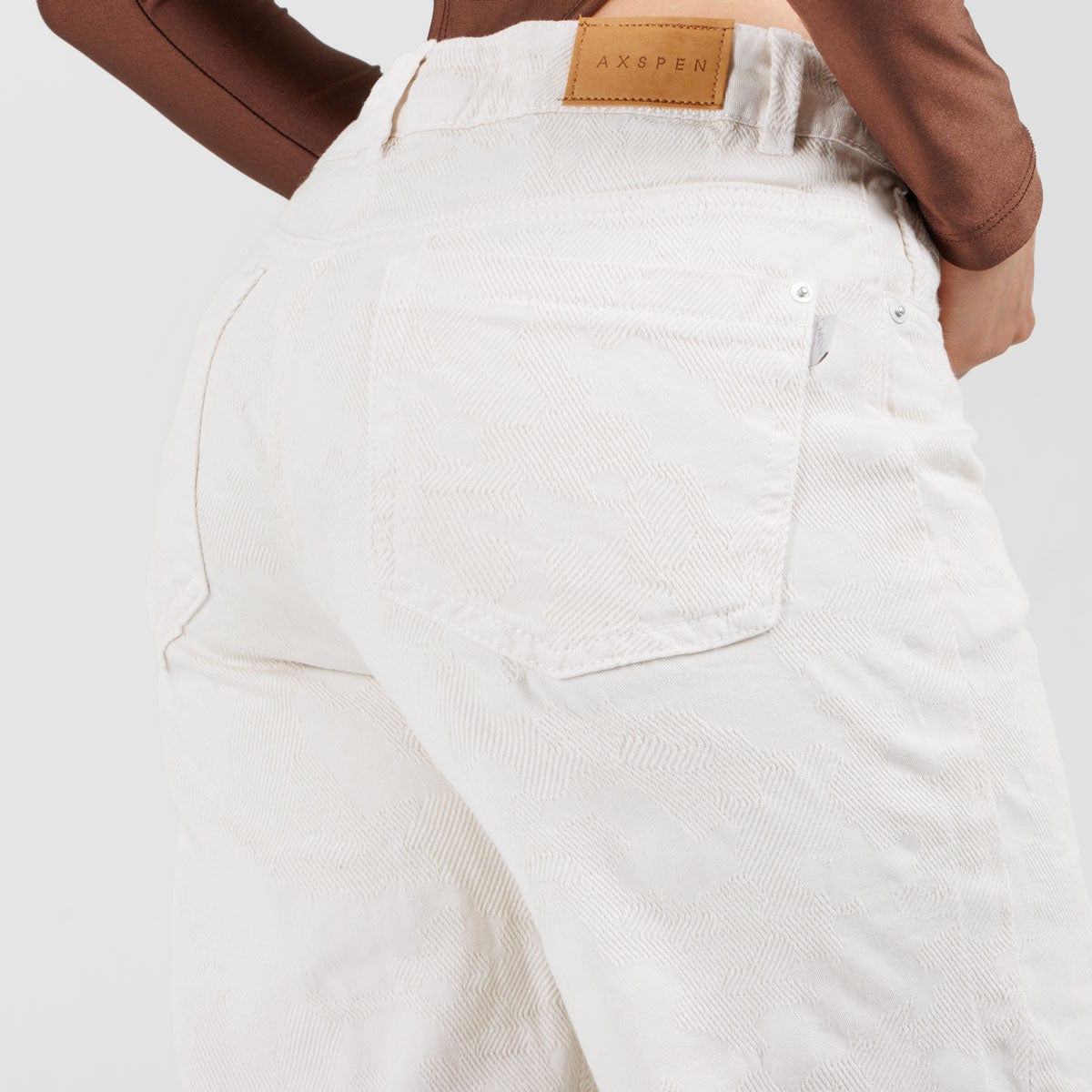 Jean Wide Leg Marfil Ax-3107 Rigido Premium - imagen 5