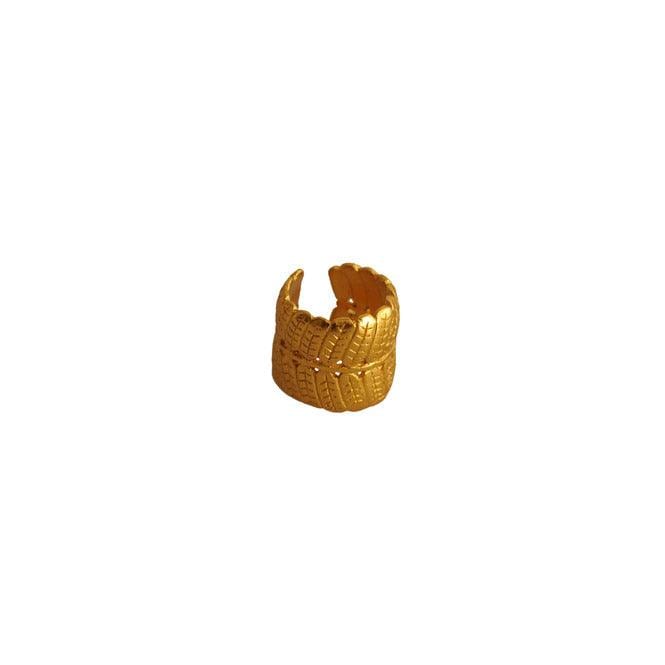 Ear cuff hoja dividivi Brillo Guajiro - imagen 2