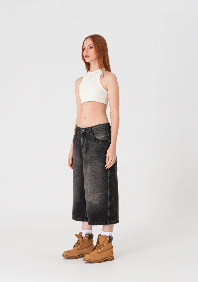Heraldic cream crop top - imagen 5