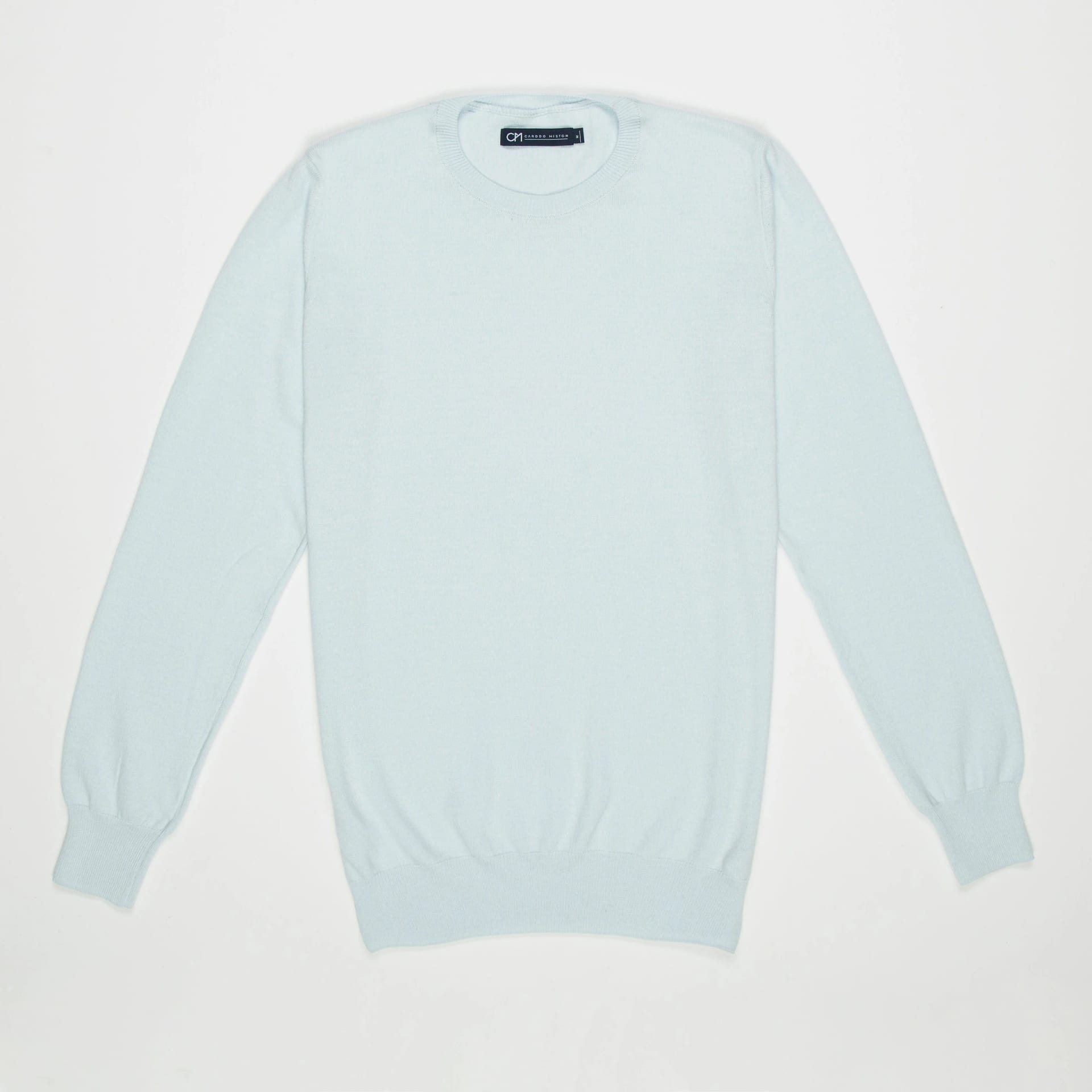 Saco Cuello Redondo Algodón Azul Cielo - imagen 7
