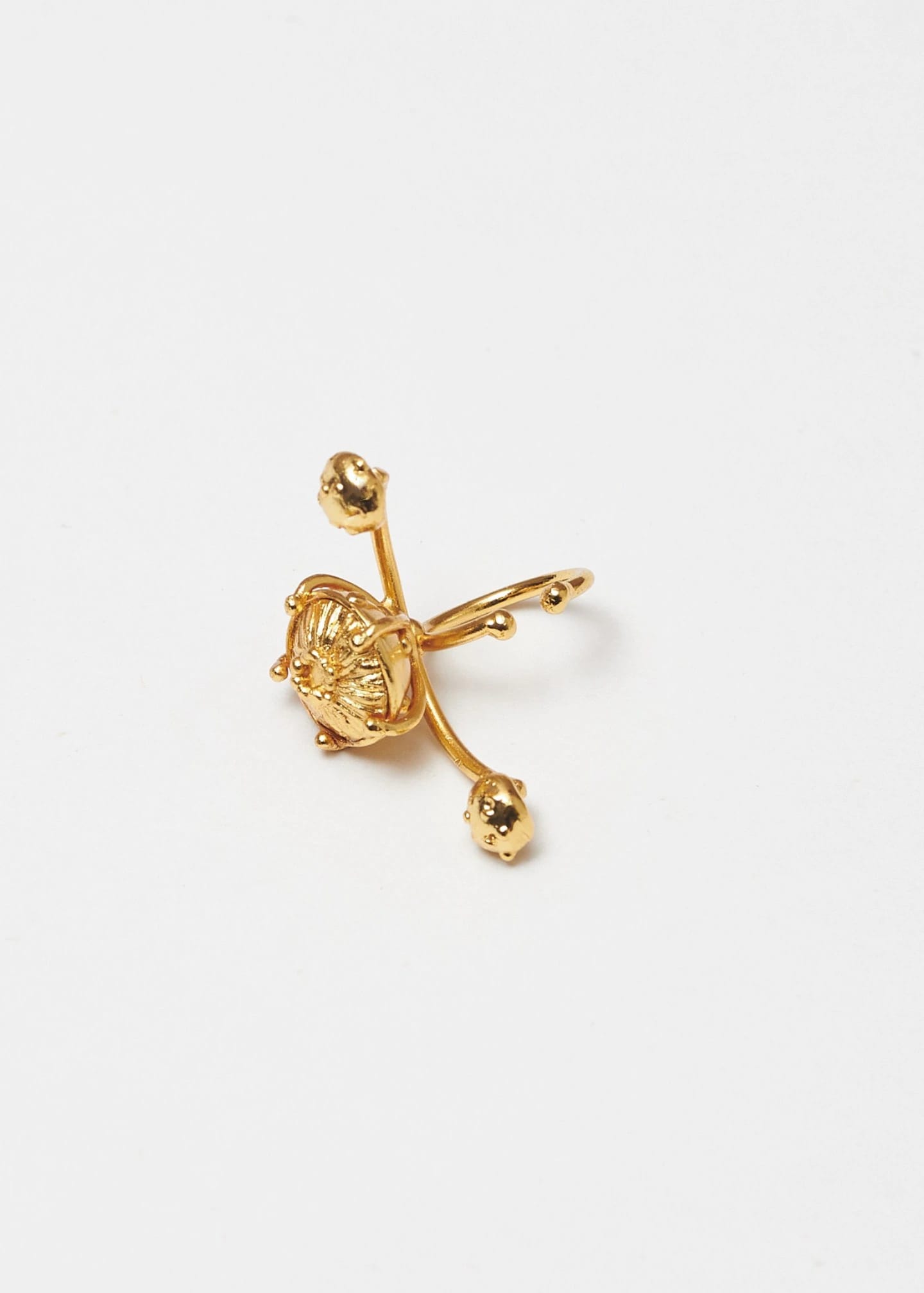 Earcuff jardin setas dorado - imagen 5