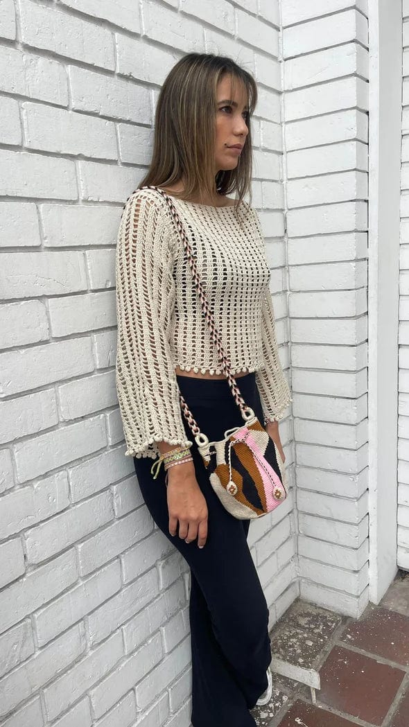 MAKKI MINI POUCH WITH POM POMS - SUSURROS - imagen 6