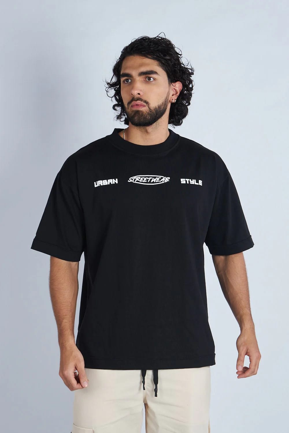 Camiseta oversize estampada Negro | DROP 03 | - imagen 4