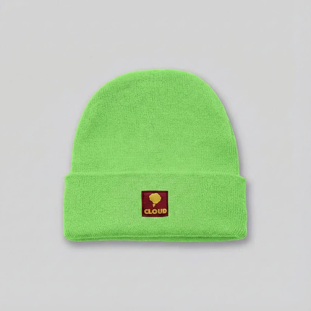 Beanie clásico verde neón - imagen 1