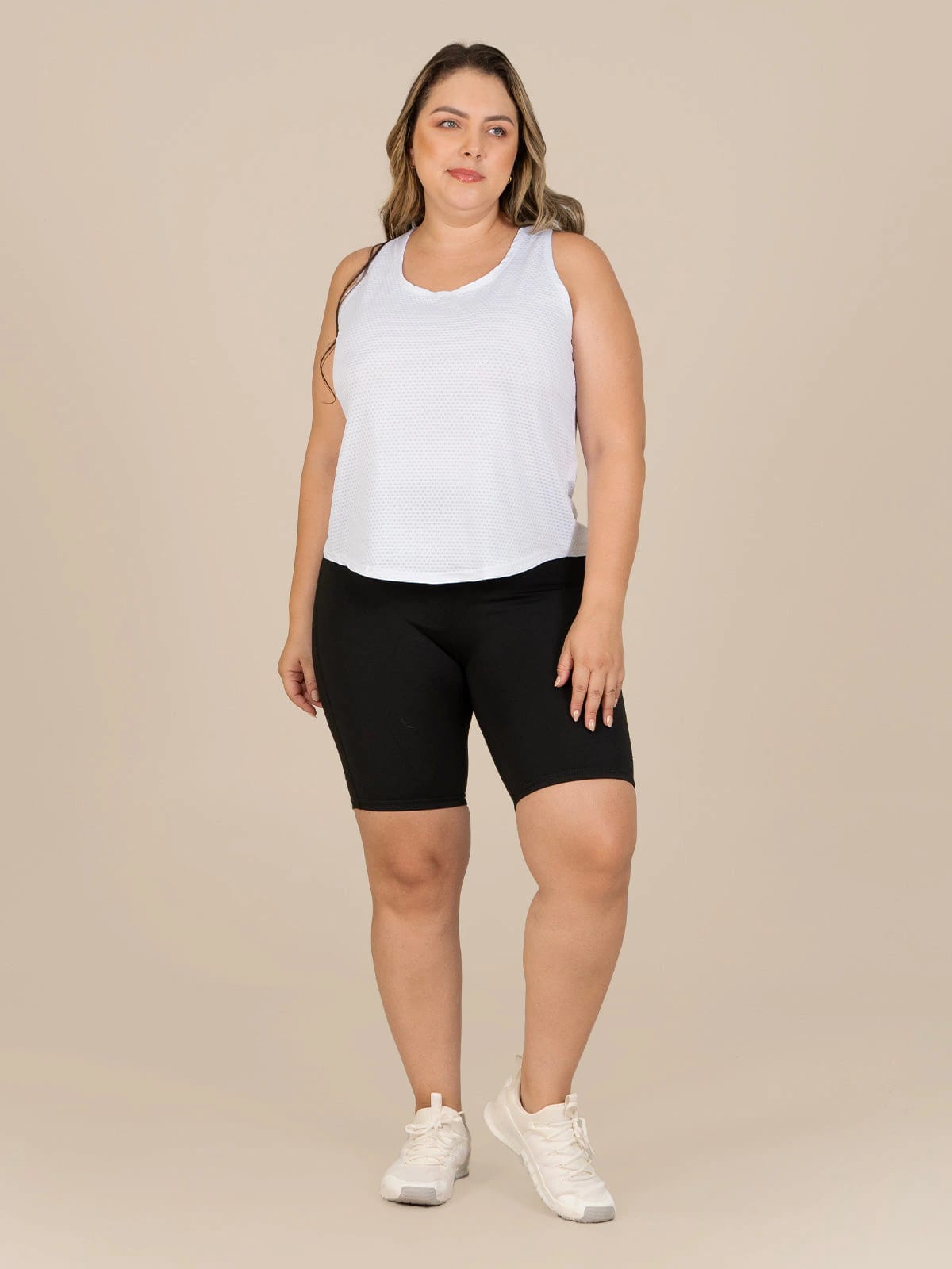dorya biker set talla plus blanco - imagen 1