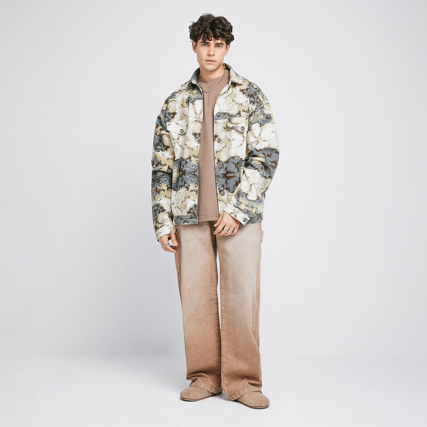 Dirty-Wash Mid-Rise Pants - Sand - imagen 3