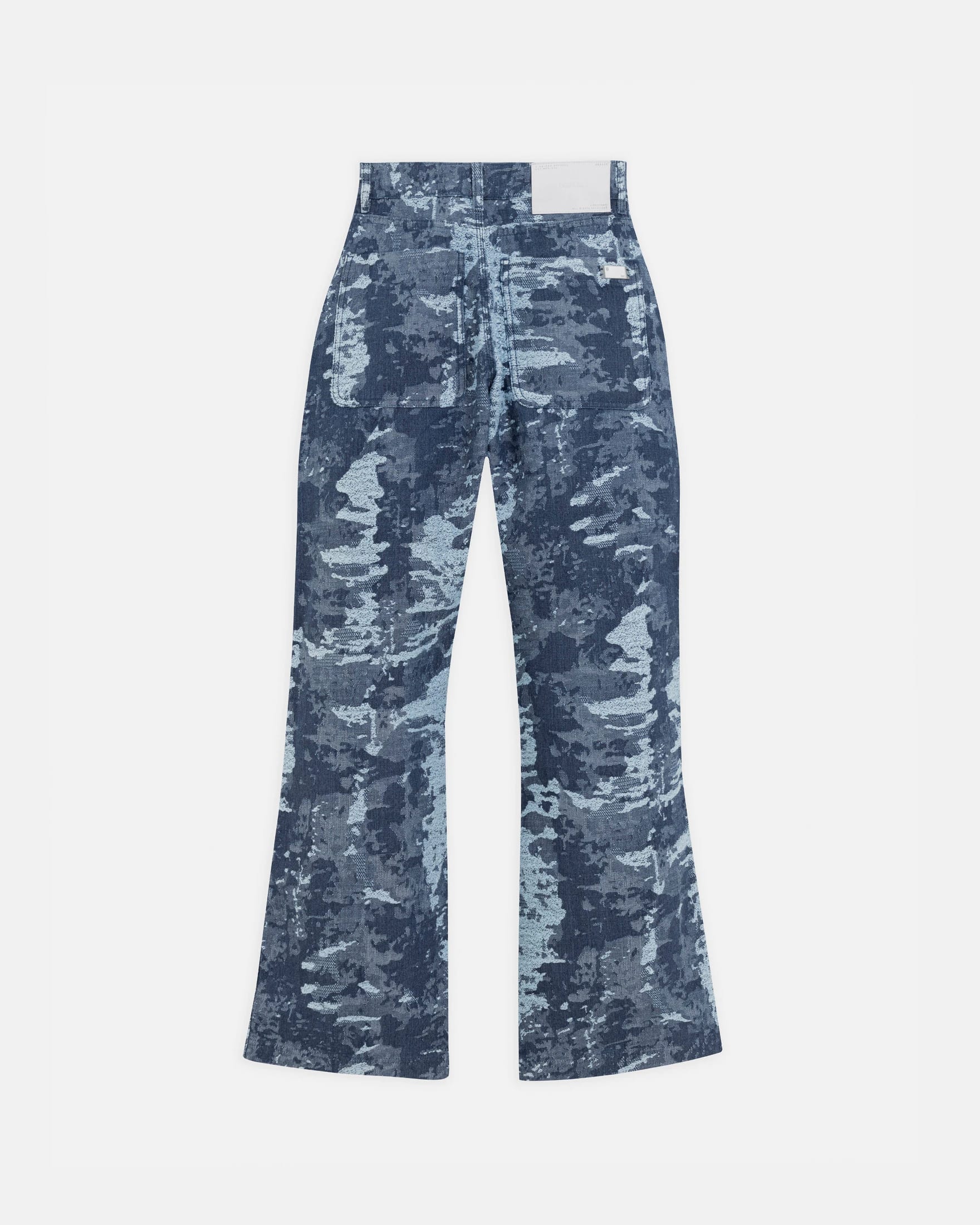 W Capsule Basic Jacquard Wide Jeans Cammo Blue - imagen 3