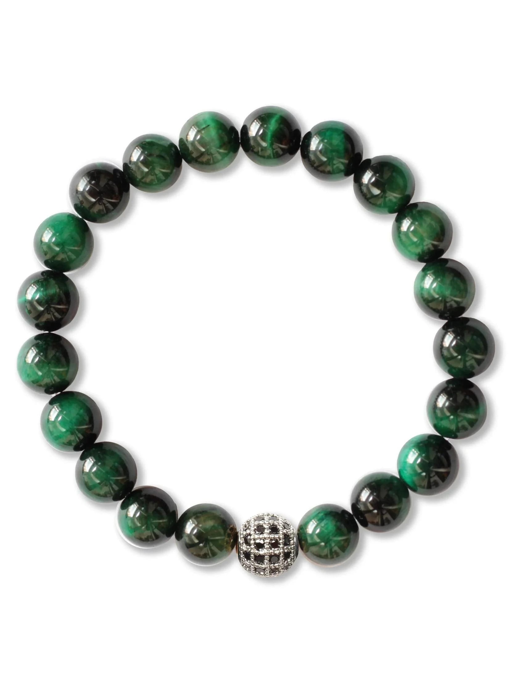 Brazalete Ojo de Tigre Verde 8mm - imagen 5