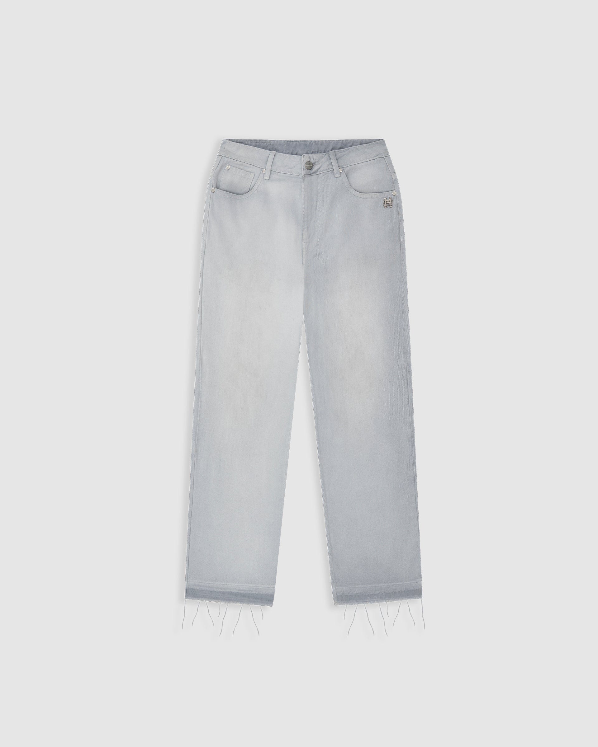 Flared Pants - Gris Claro Desgastado - imagen 1