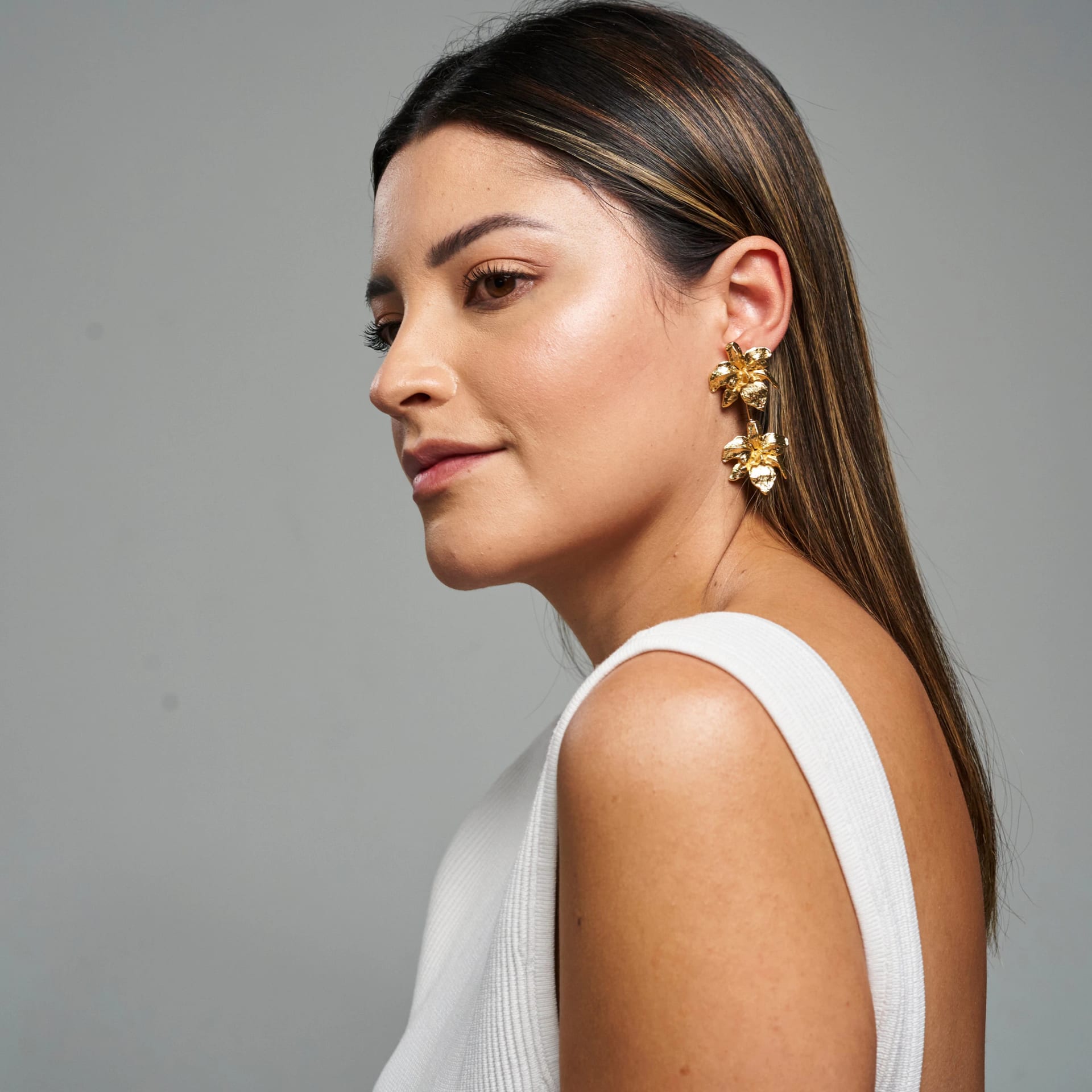 Cattleya Duo Earrings - imagen 3