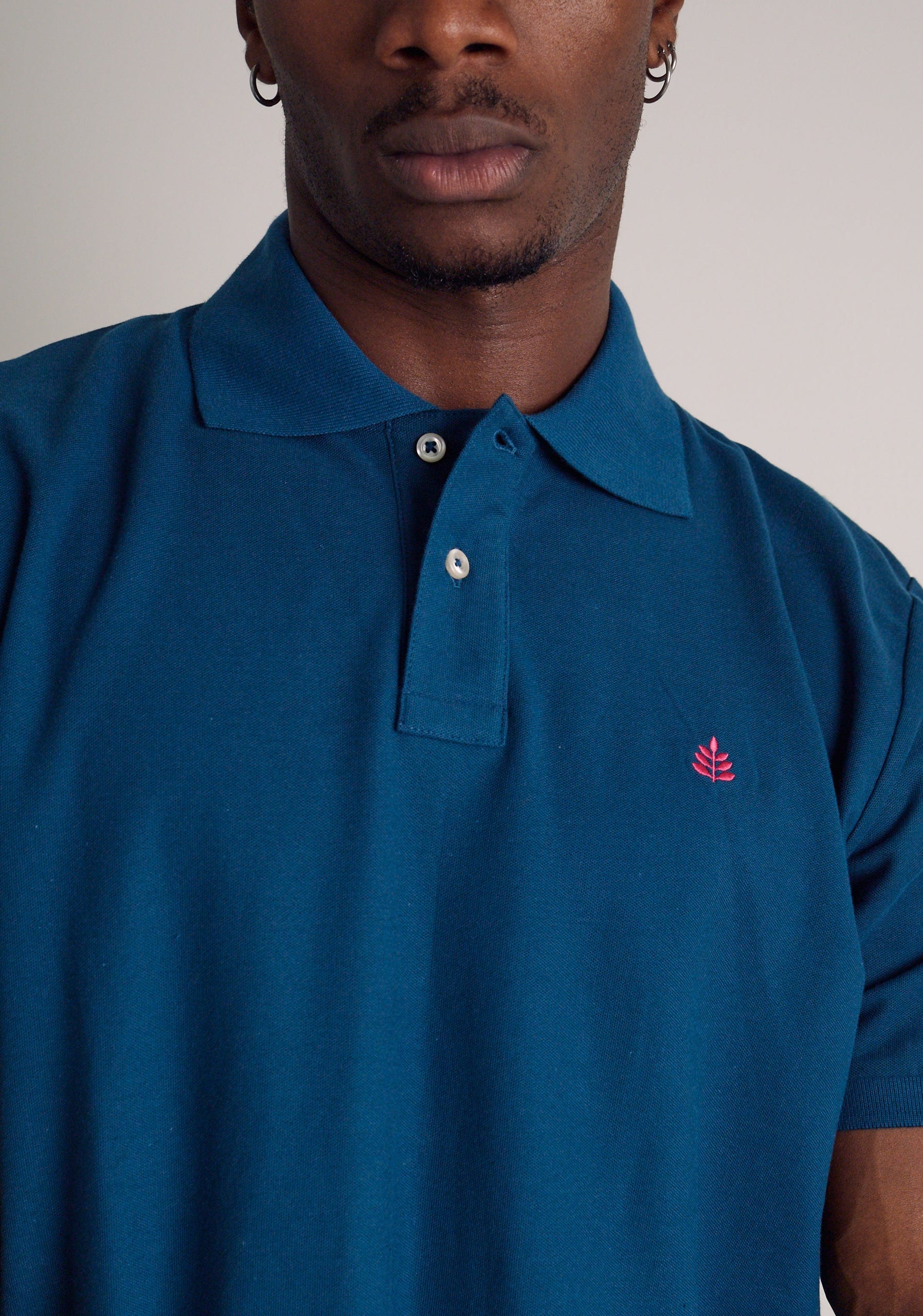 Camiseta Polo H L-Fuc Azul Petroleo - imagen 4