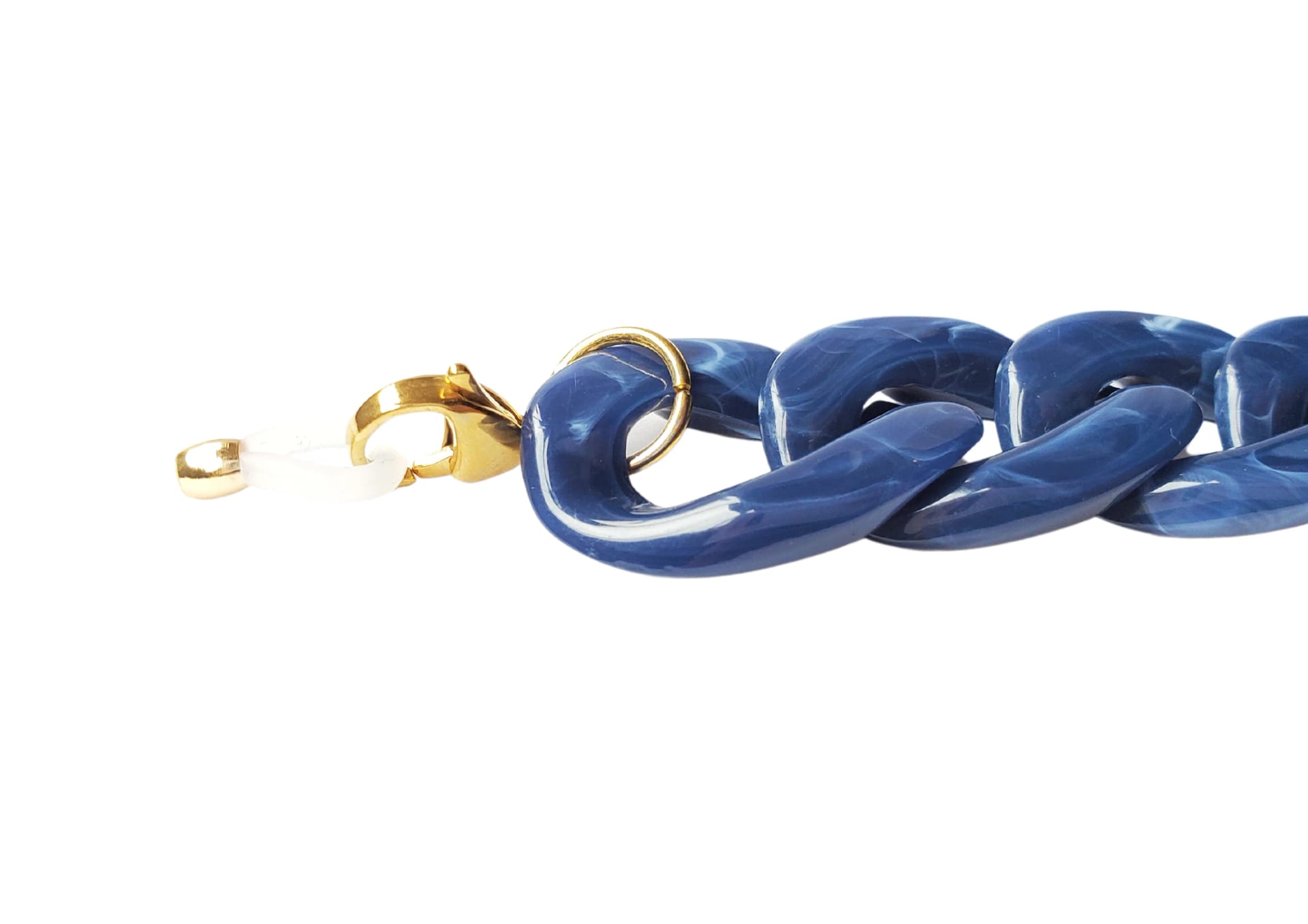 CADENA AZUL OSCURO DE ACETATO COMBINADA - imagen 2