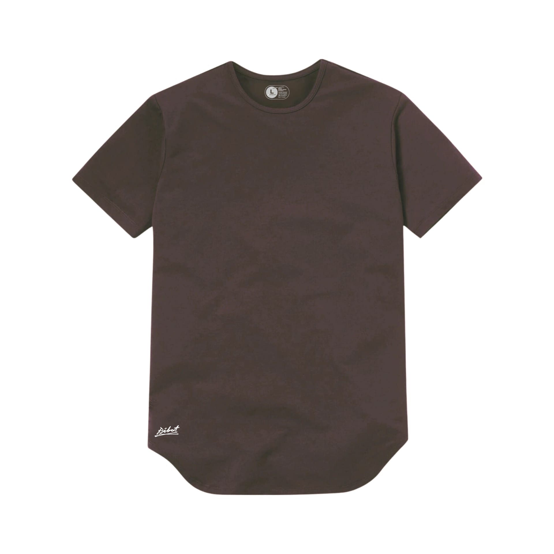 Camiseta Básica Curve Café Oscuro - imagen 2