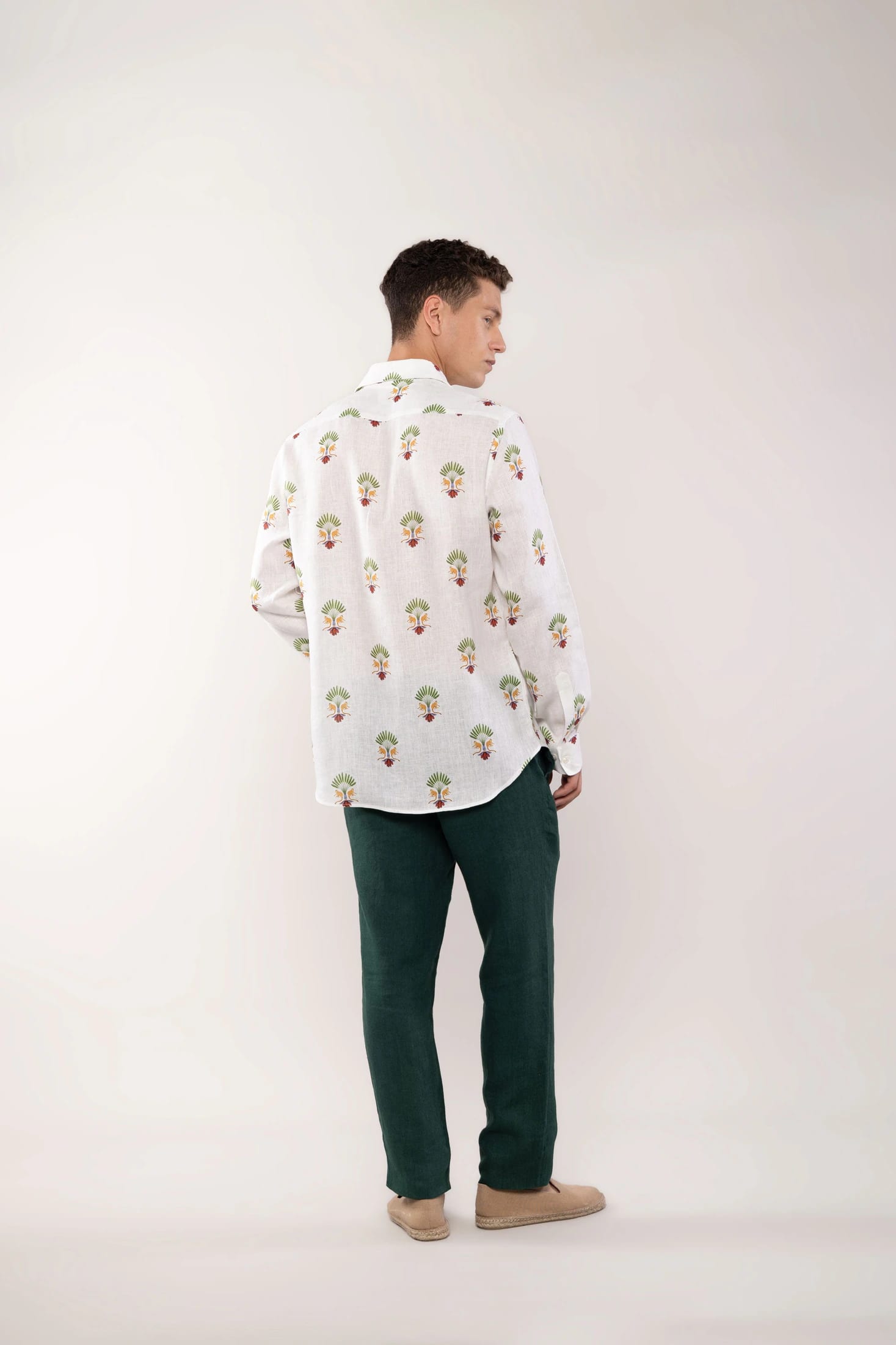 Men's linen shirt maymun - imagen 4