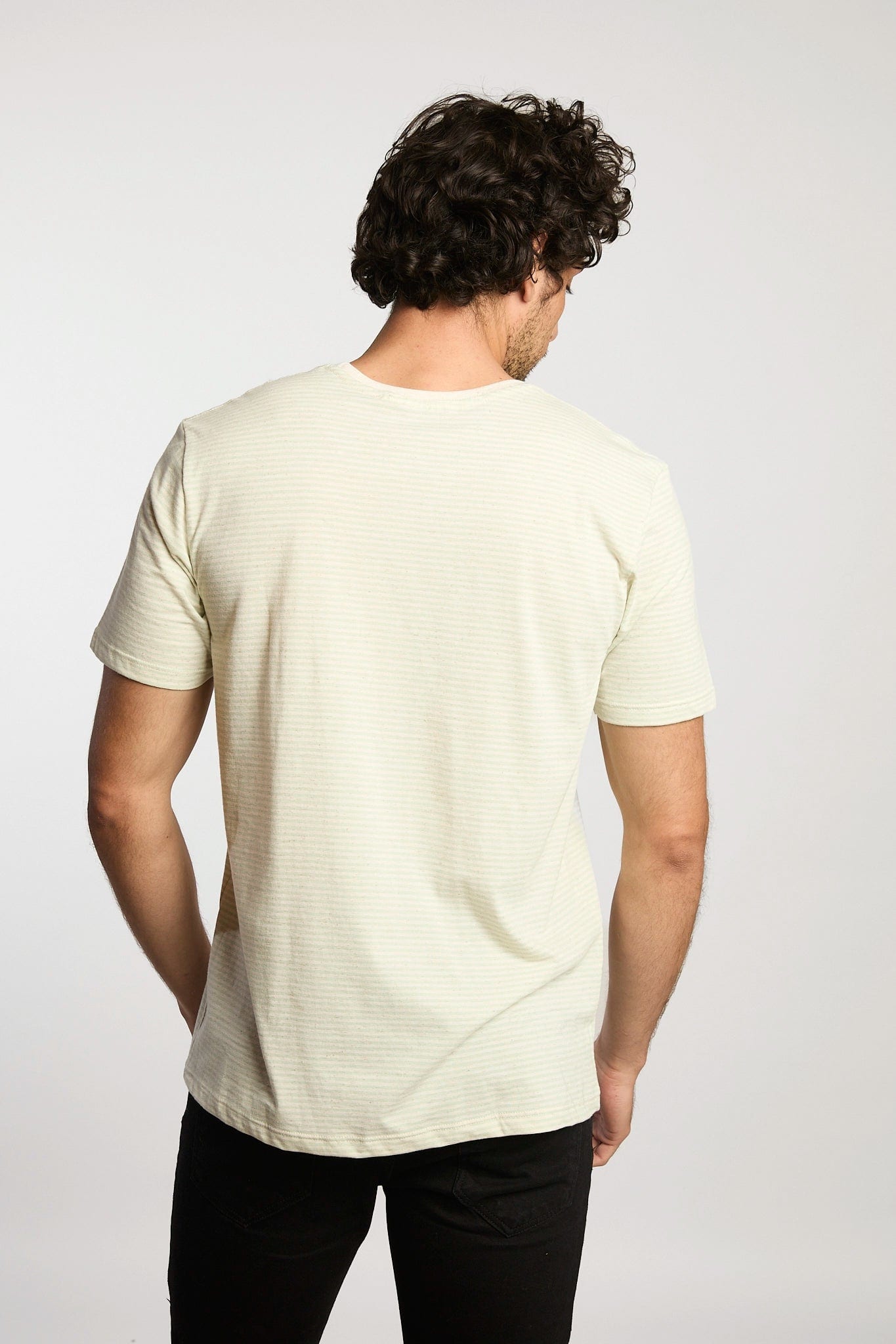 Camiseta Pulsos Ocultos Rayas Verde Claro - imagen 5