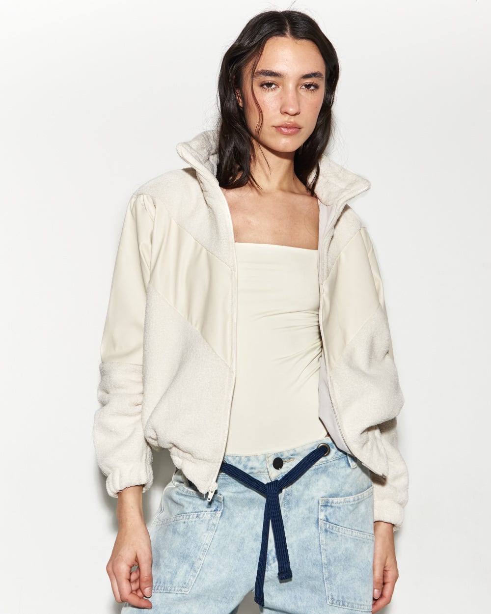 CREAM POLAR JACKET - imagen 1