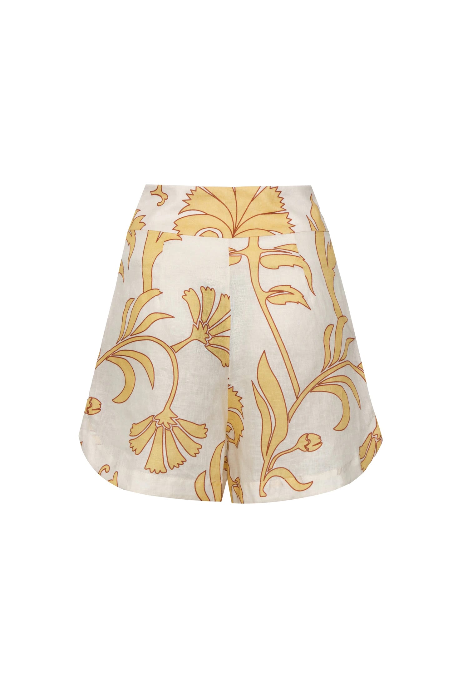 Tomaso Linen Short / Yellow Flowers - imagen 2
