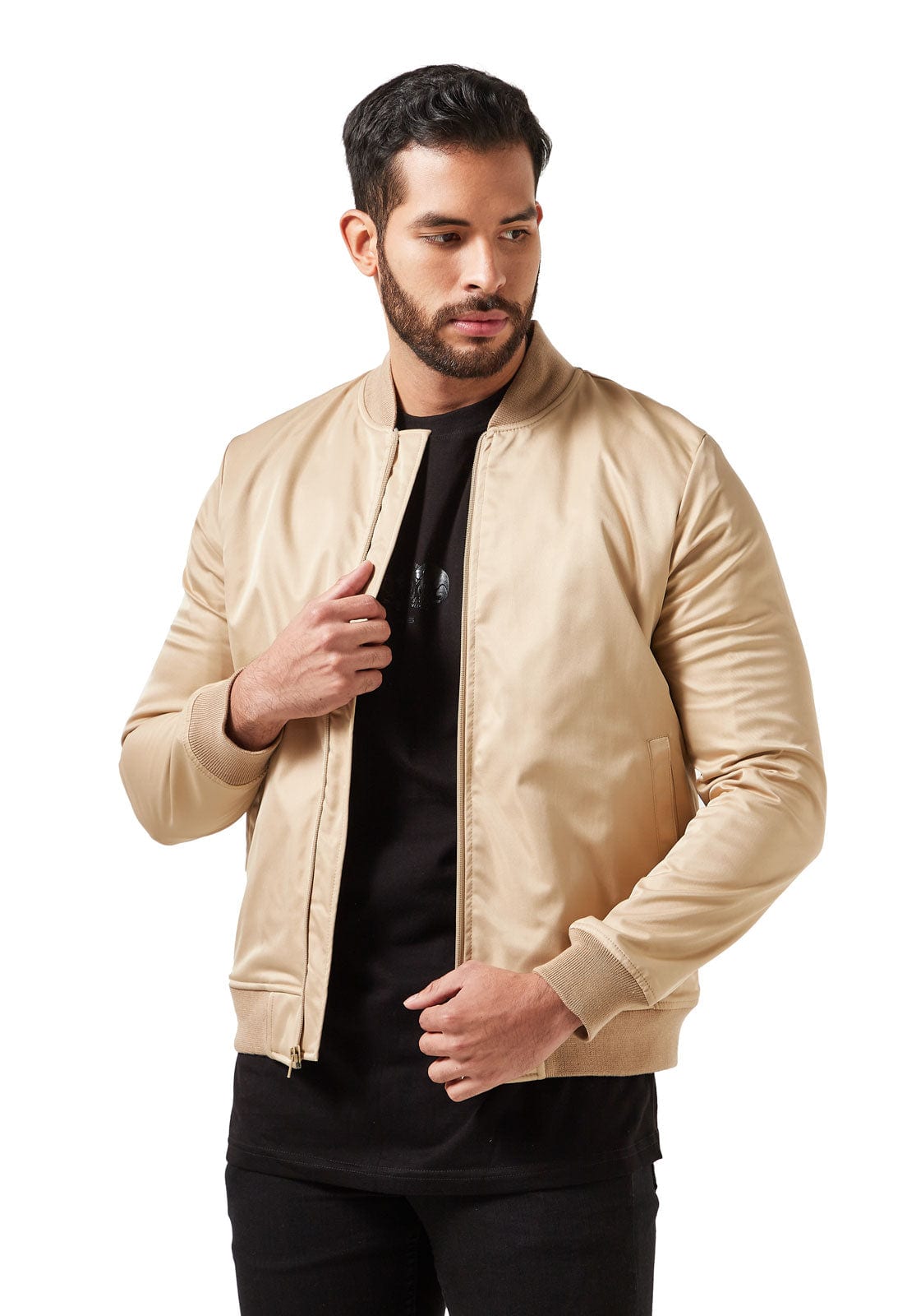 Chaqueta bomber camel - imagen 1
