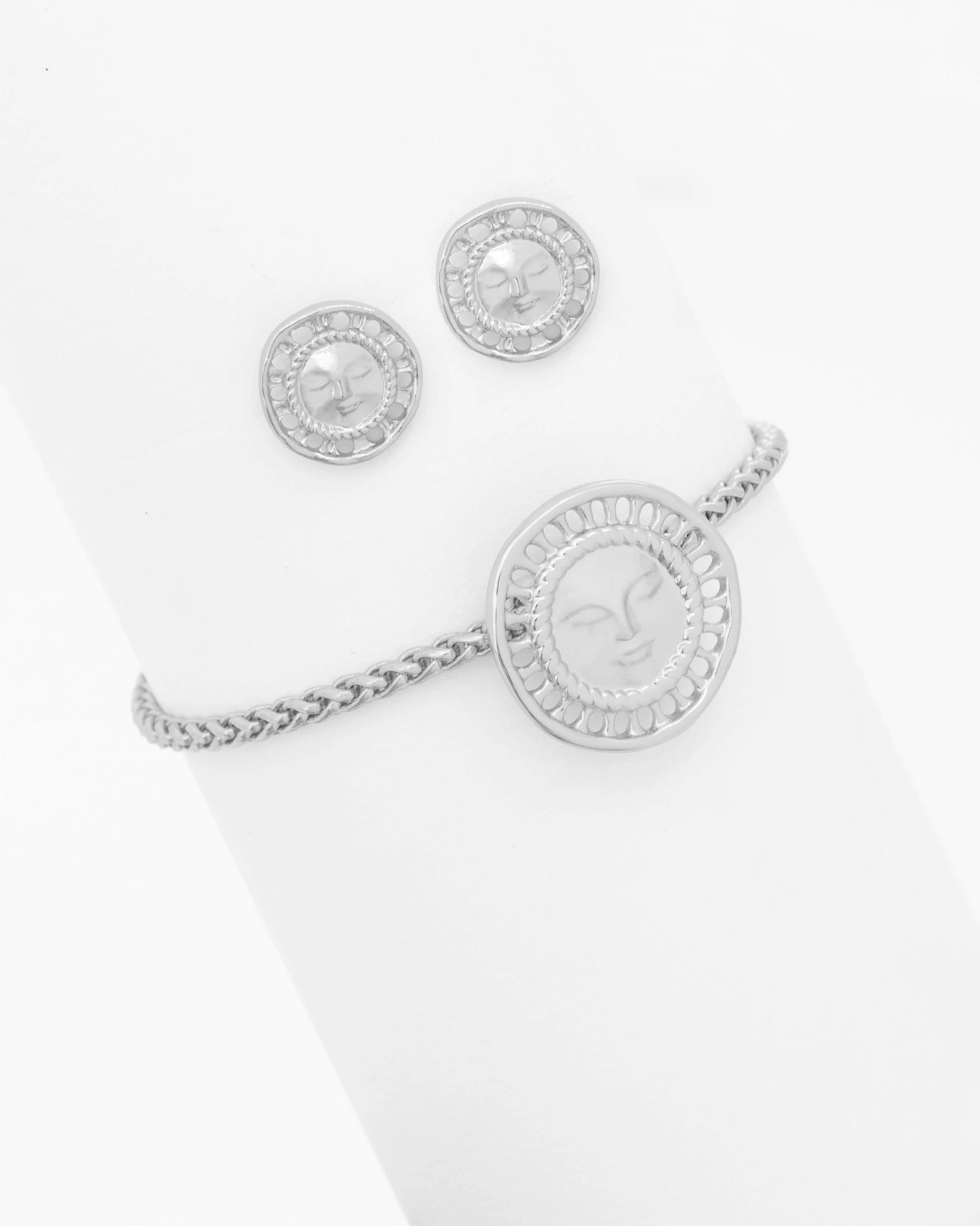 Set Pulsera + Aretes Cara Sol - imagen 2