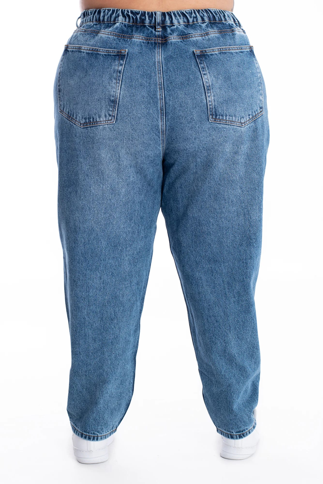 Jean Boyfriend Brillo Azul Medio 399 - imagen 8