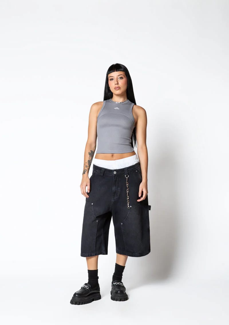 Dopamine grey rib tank top - imagen 10