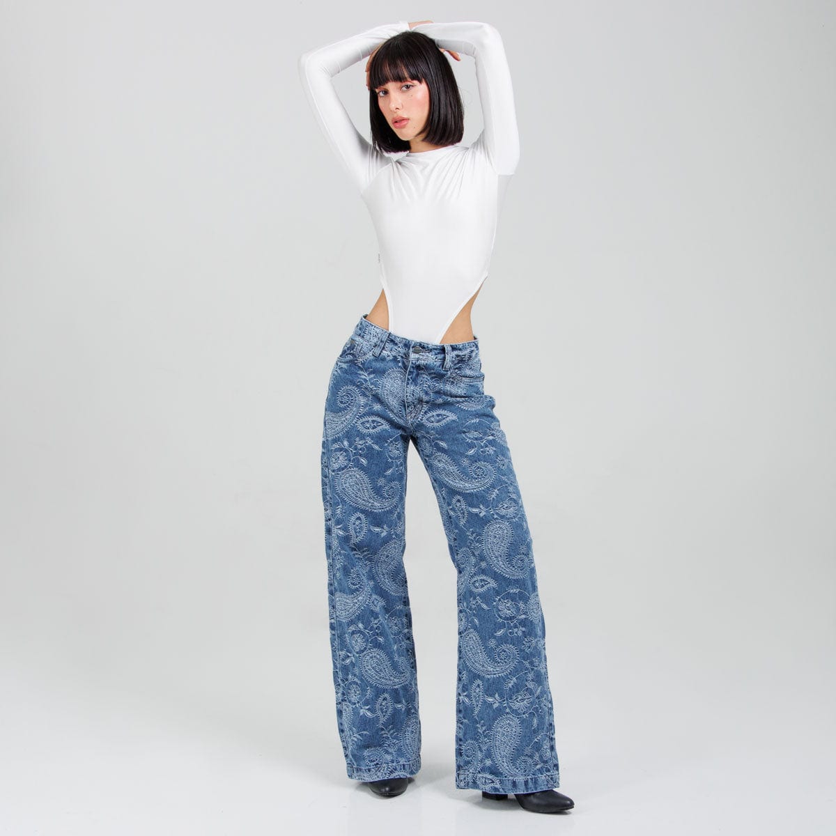 Jean Wide Leg Ax-3108 Rigido - imagen 1