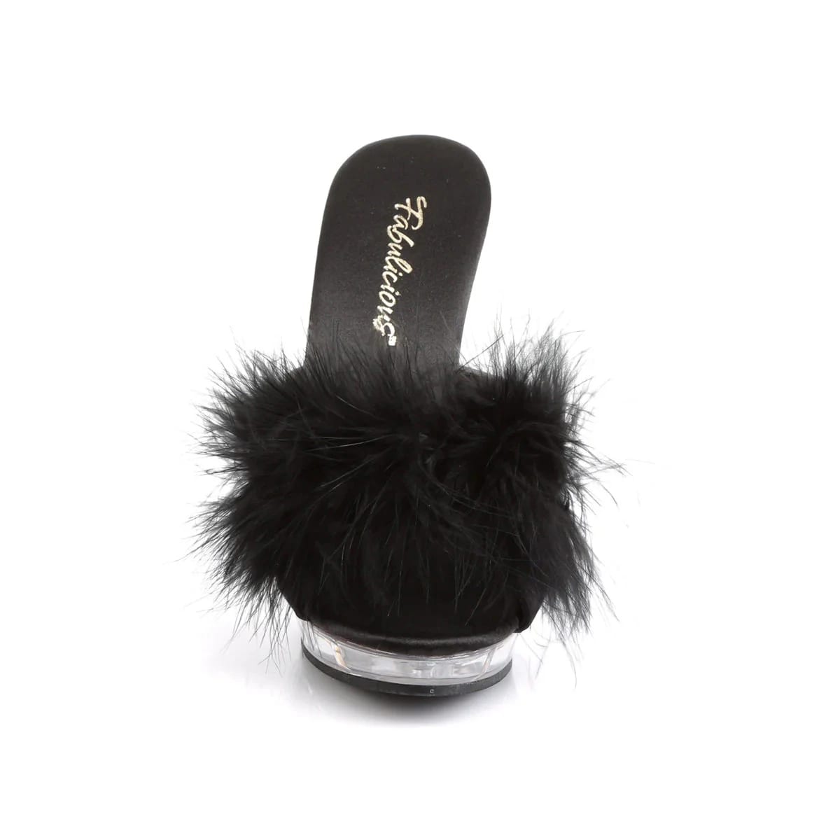 Sandalias Mules de Plumas Negras - imagen 2